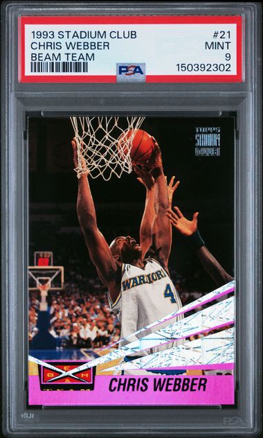 1993 Stadium Club #21 Chris Webber Beam Team PSA 9