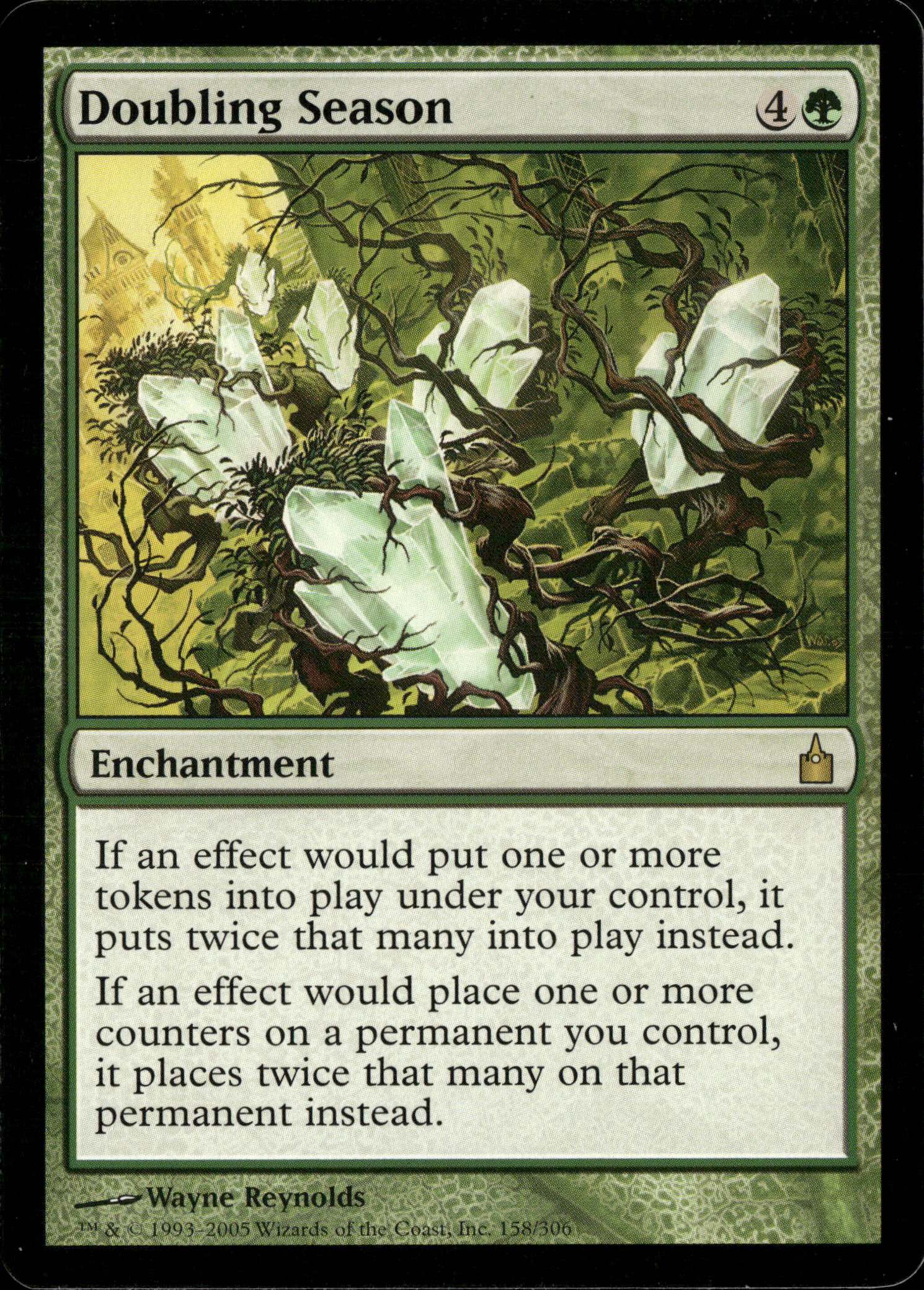 2005 MTG Magic Ravnica: City of Guilds 158/306 Doubling Season
