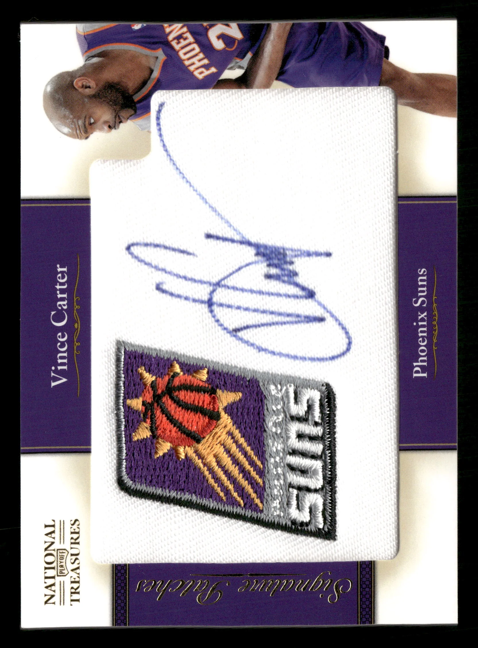 2010-11 Playoff NT #14 Vince Carter Signature Patches NBA Team Logo #/10