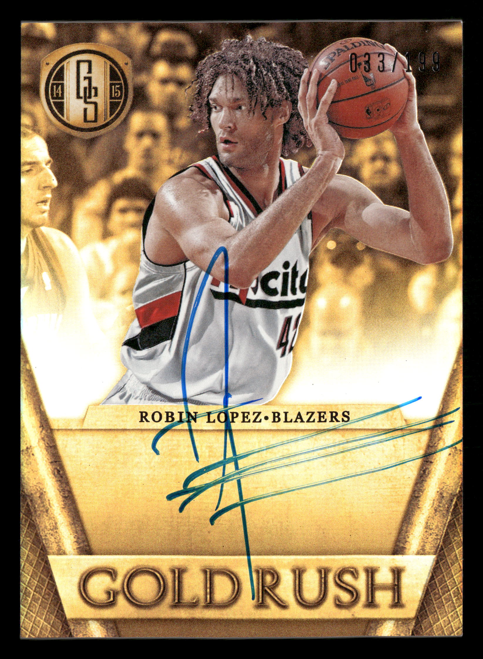 2014-15 Panini Gold Standard #17 Robin Lopez Gold Rush Autographs #/199