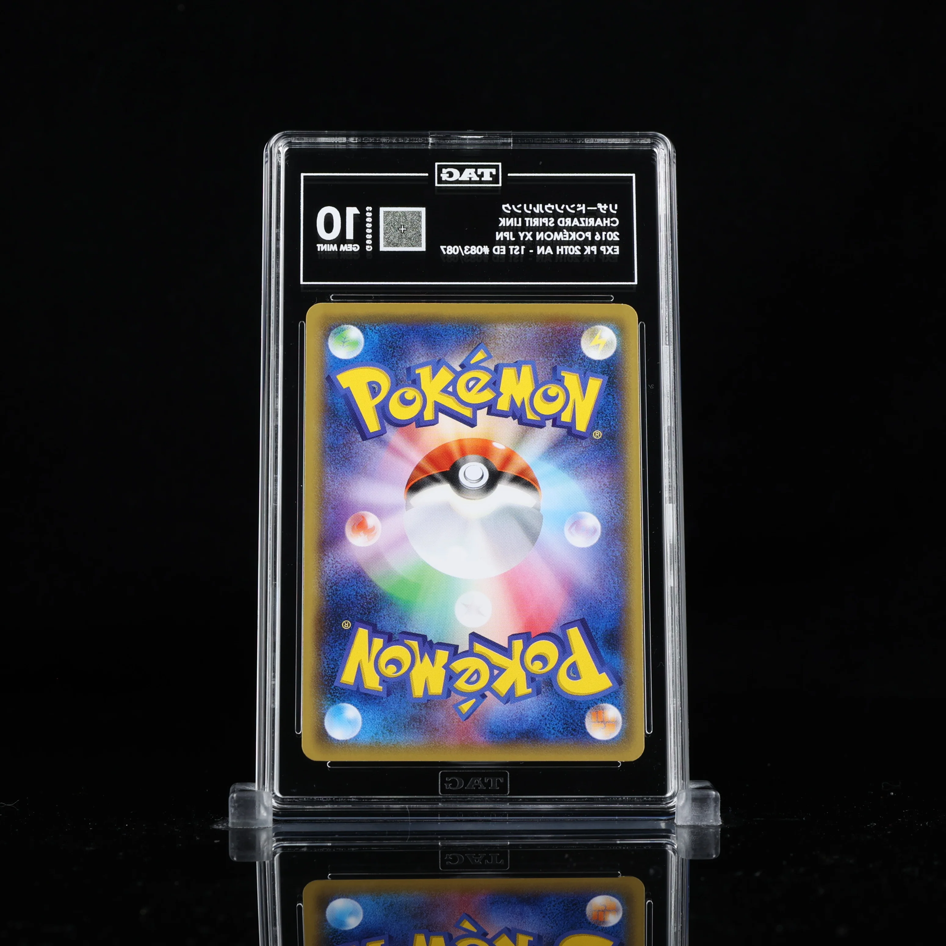 2016 Pokemon Japanese XY Expansion Pack 20th Anniversary #083/087 Charizard Spirit Link 1st Edition TAG Gem Mint 10 - Image 2