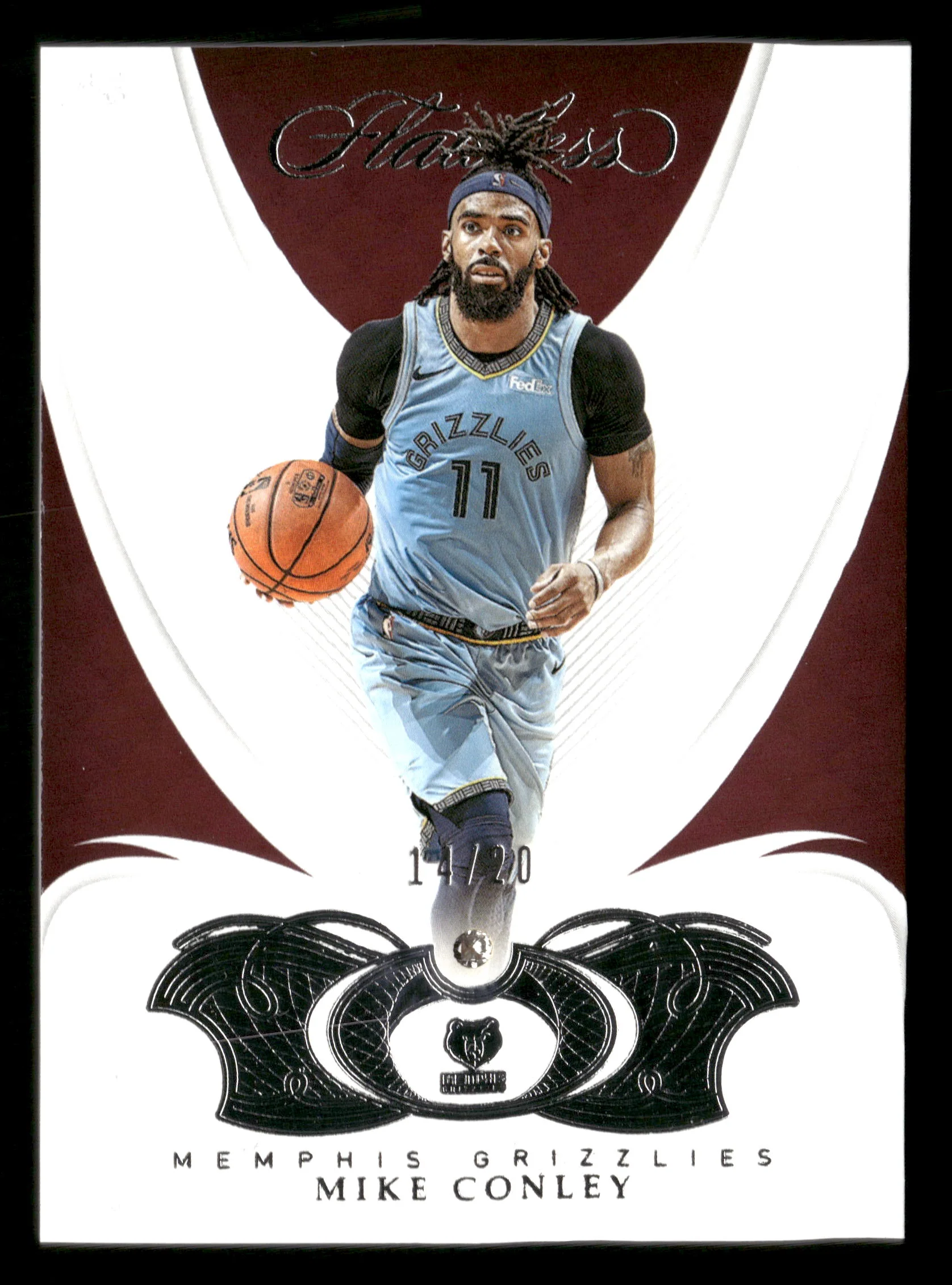 2018-19 Flawless #72 Mike Conley Silver Diamond /20