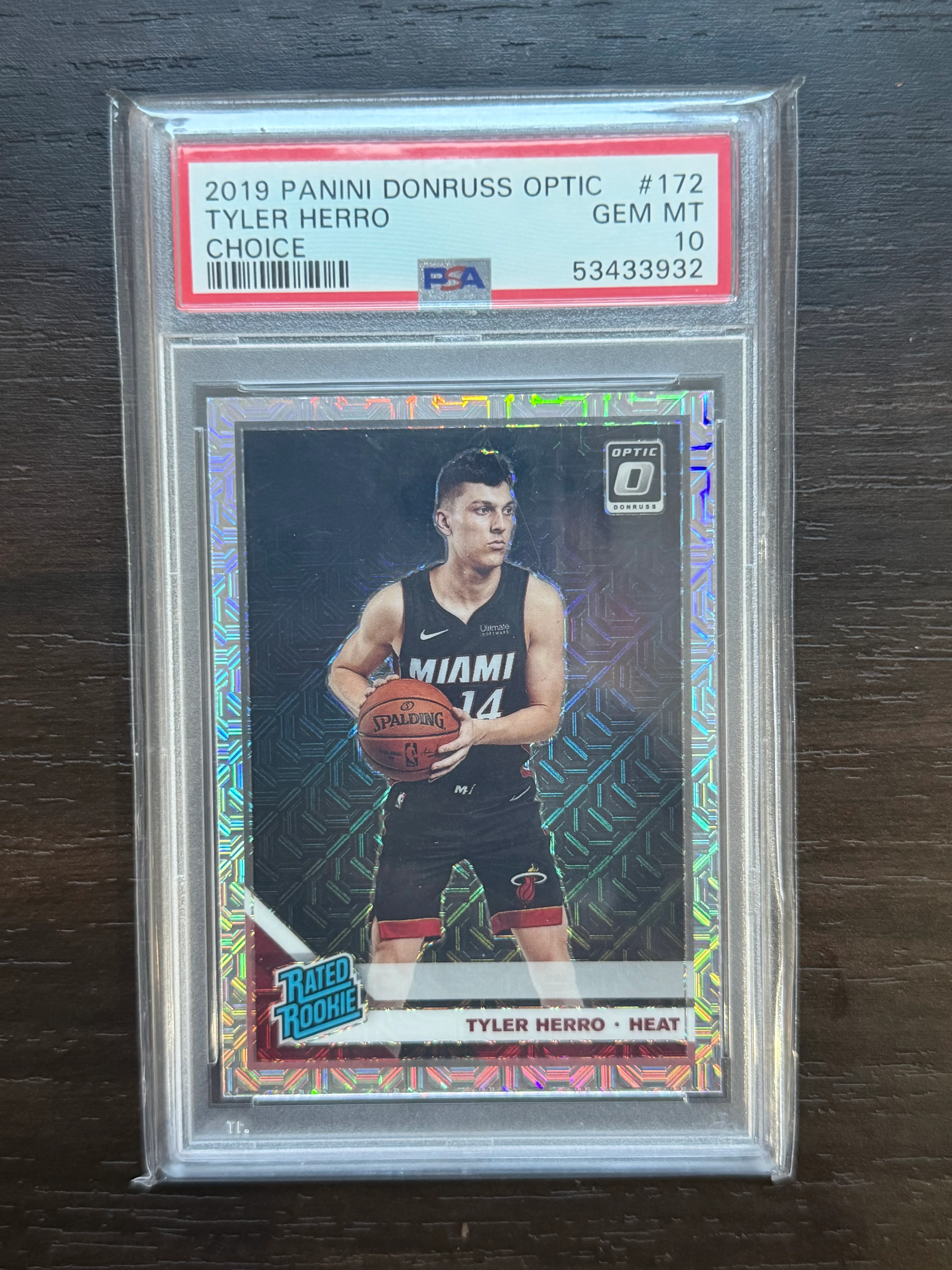 2019 Panini Donruss Optic #172 Tyler Herro Choice PSA 10