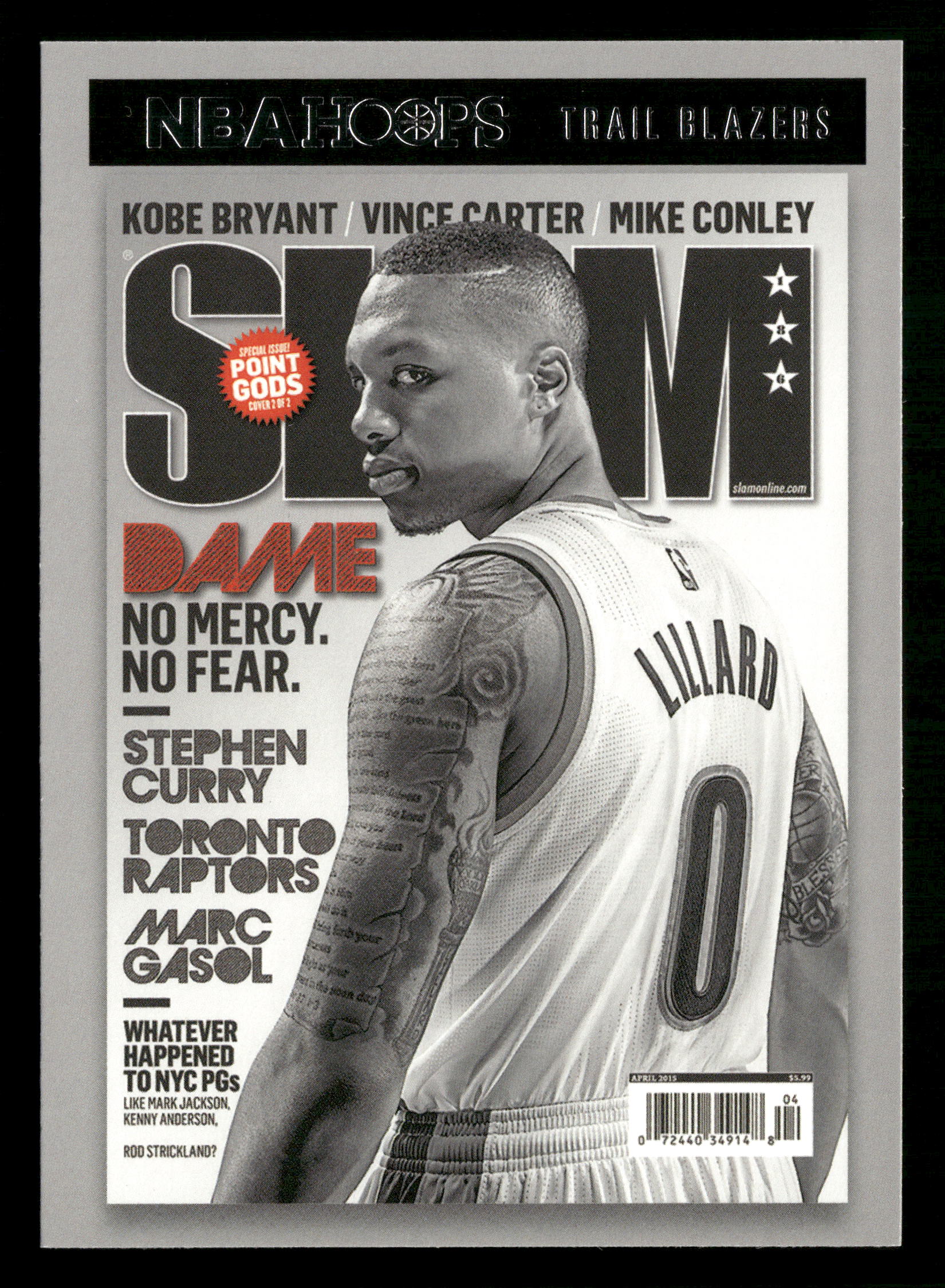 2020-21 Hoops #16 Damian Lillard Slam