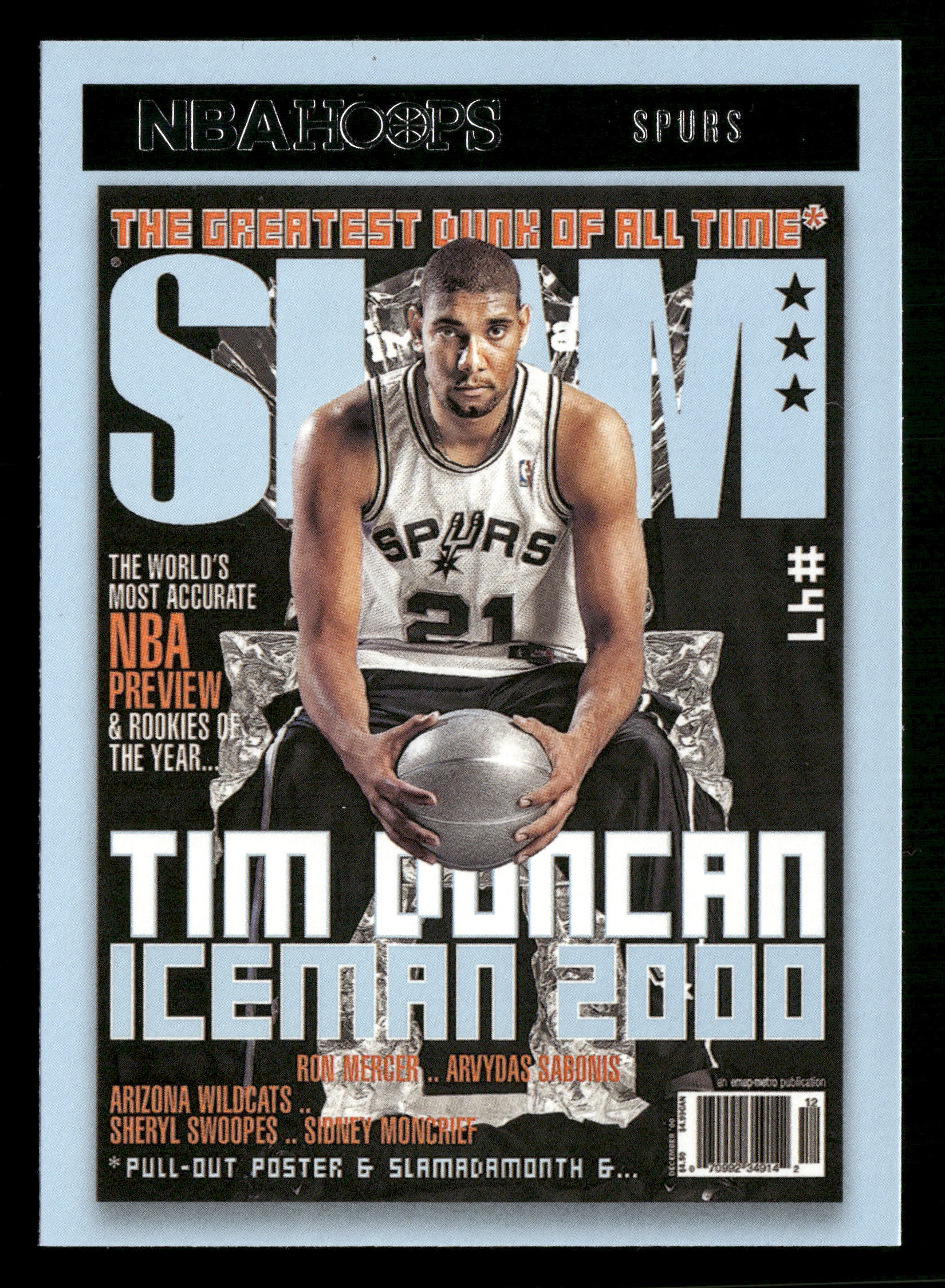 2020-21 Hoops #8 Tim Duncan Slam