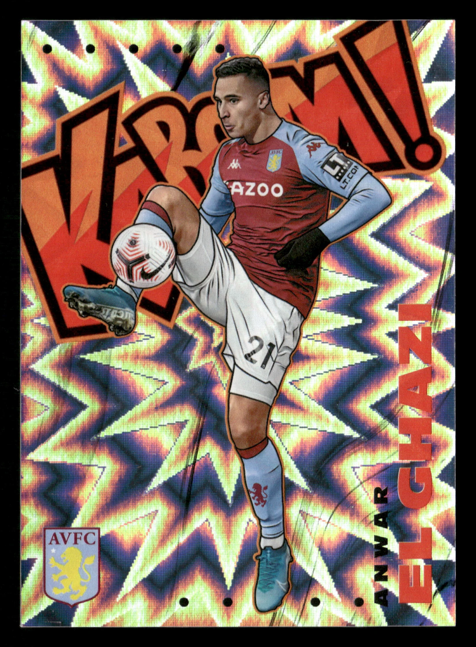 2020-21 Panini Prizm Premier League #3 Anwar El Ghazi Kaboom