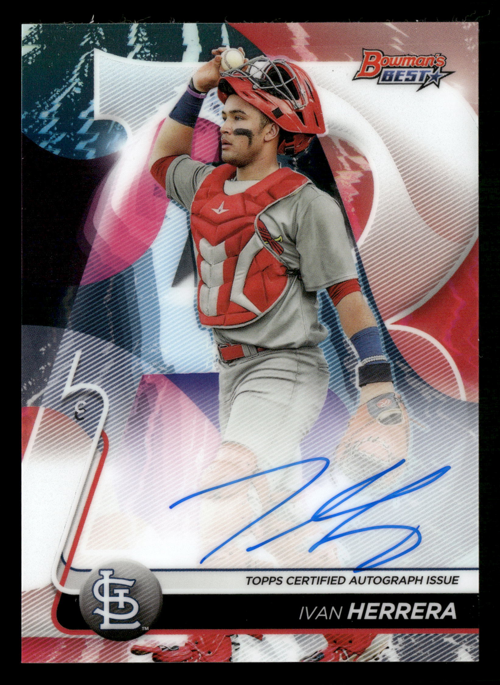 2020 Bowman's Best #B20-IH Ivan Herrera Best of 2020 Autographs