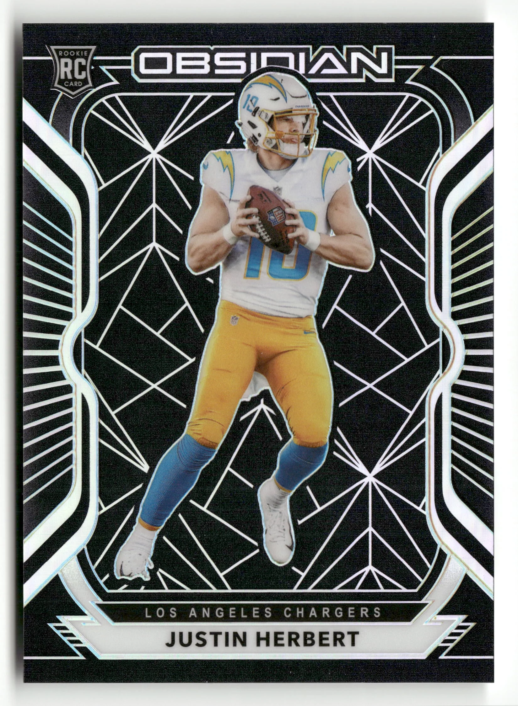 2020 Panini Obsidian #104 Justin Herbert RC
