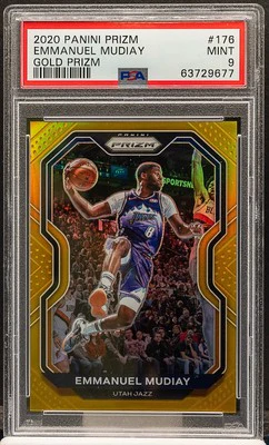 2020 Panini Prizm #176 Emmanuel Mudiay Gold Prizm 07/10 PSA 9