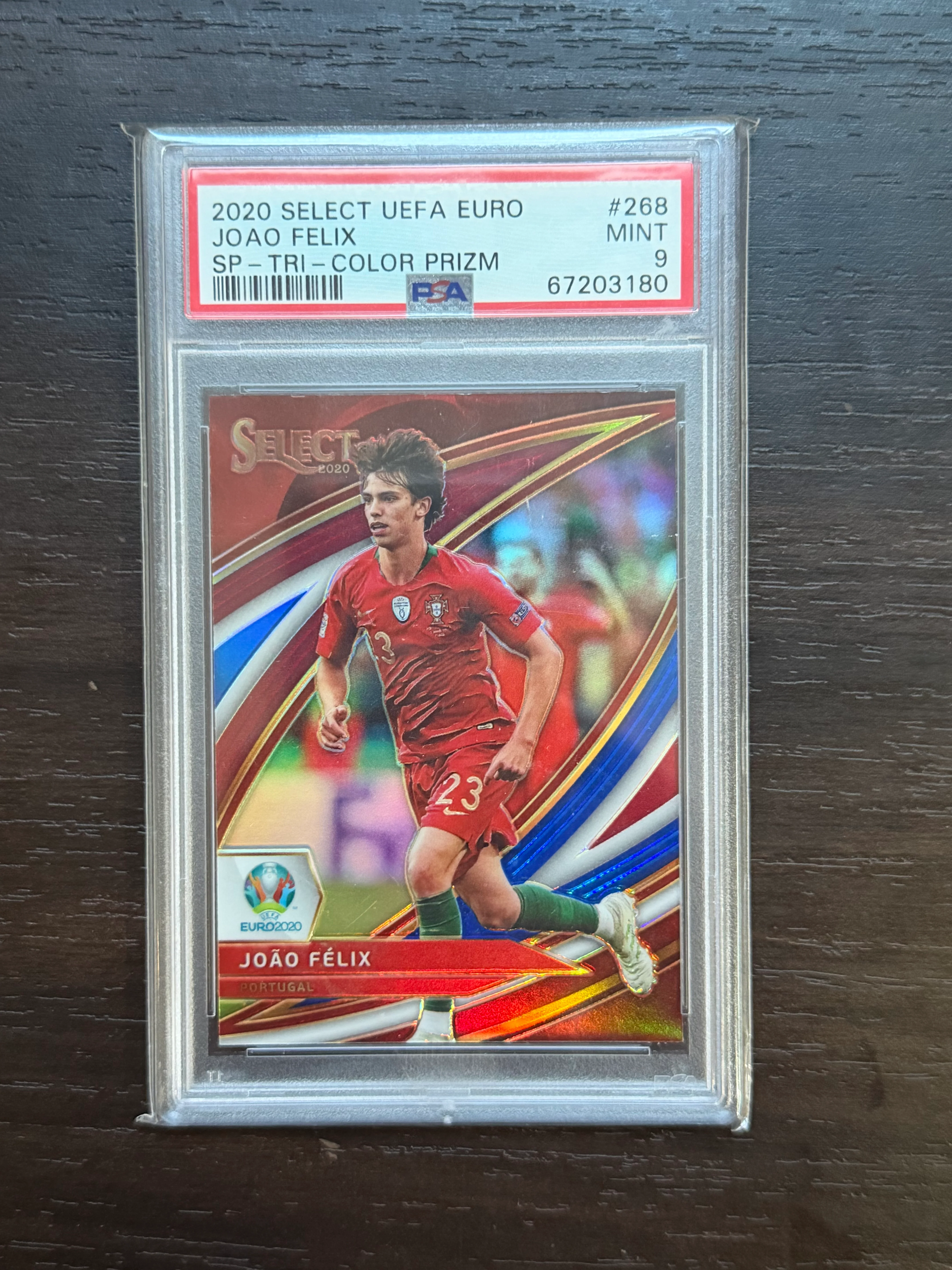 2020 Panini Select Uefa Euro #268 Joao Felix Sp-Tri-Color Prizm PSA 9