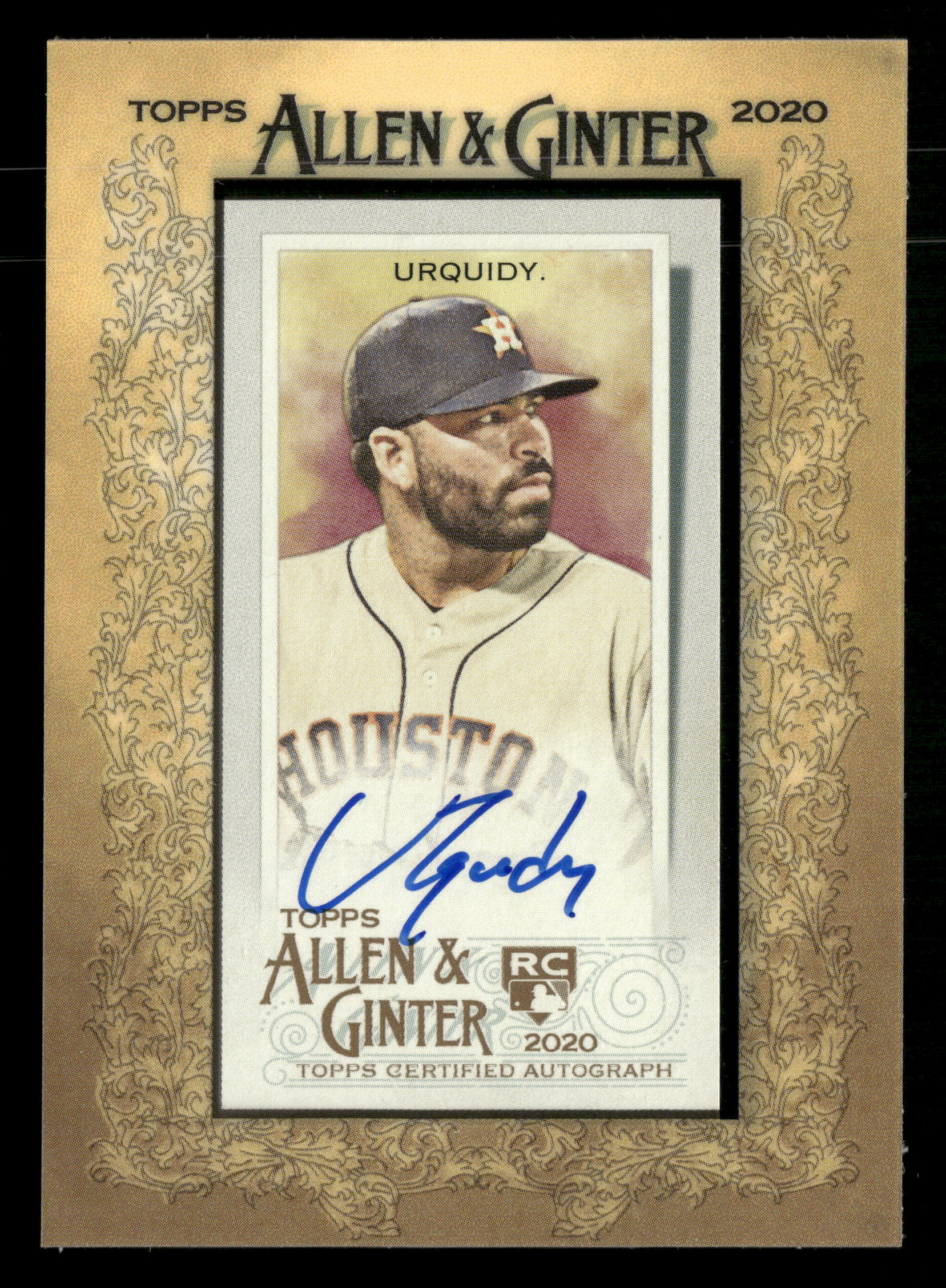 2020 Topps Allen & Ginter #MA-JU Jose Urquidy Mini Framed Baseball Autographs