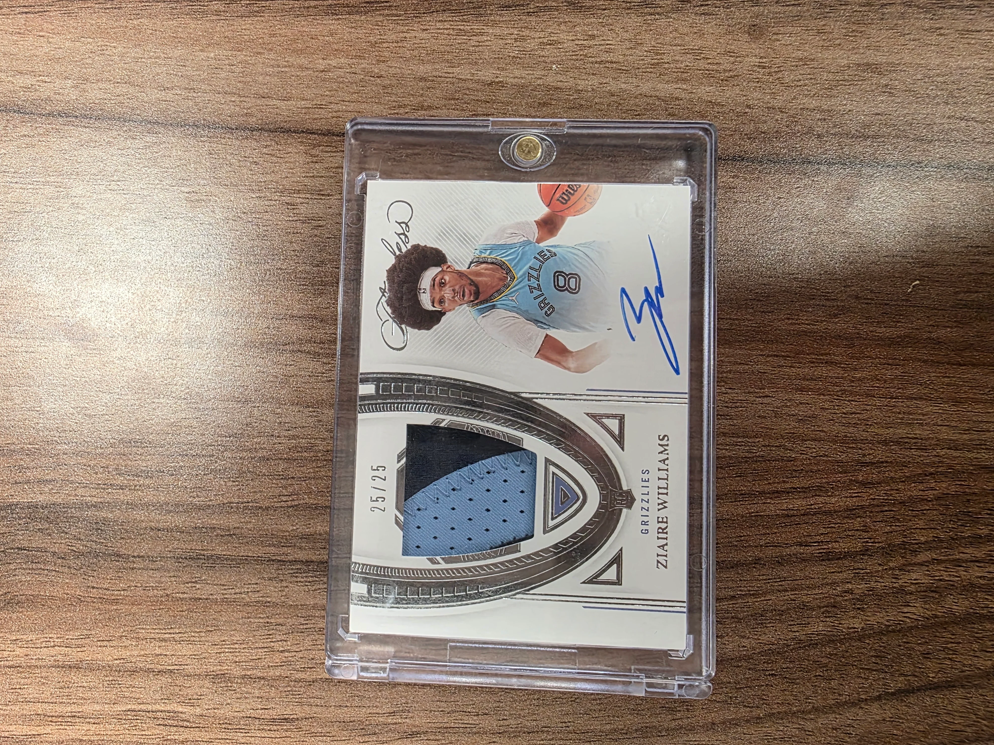 2021-22 Panini Flawless Basketball FPA-ZWL Ziaire Williams Patch Auto /25