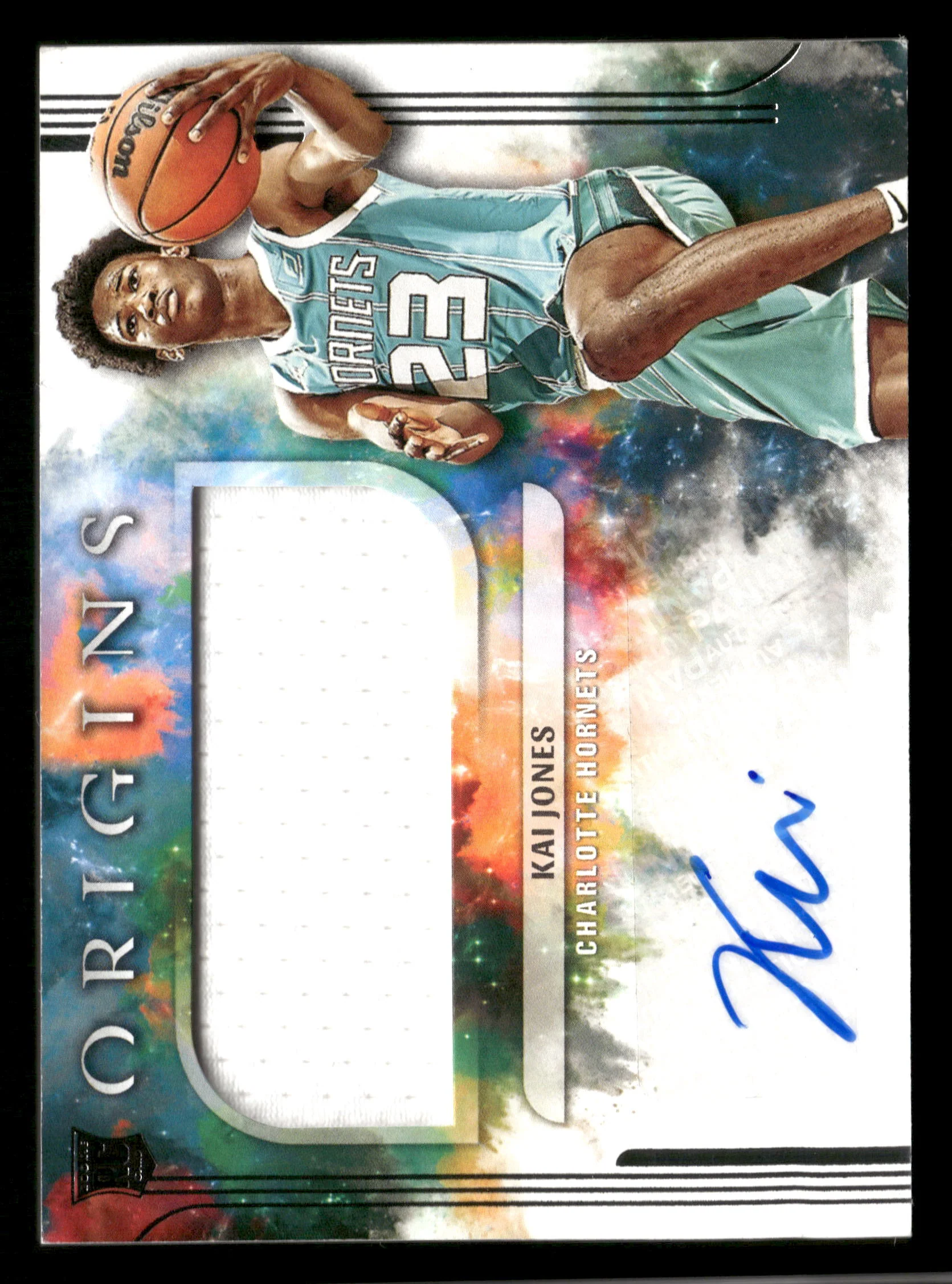 2021-22 Panini Origins #JA-KAI Kai Jones Rookie Jersey Autographs