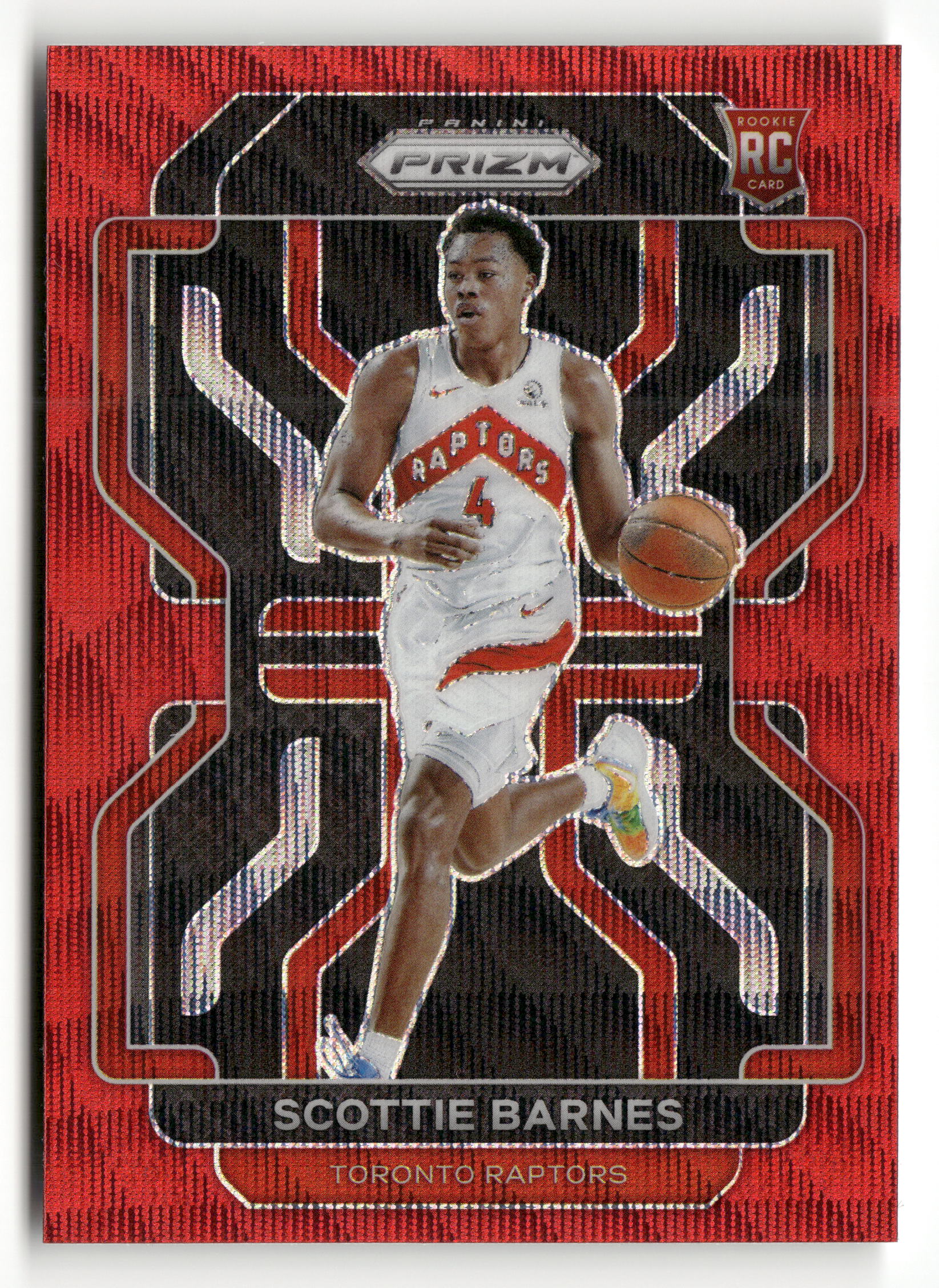 2021-22 Panini Prizm #320 Scottie Barnes Ruby Wave