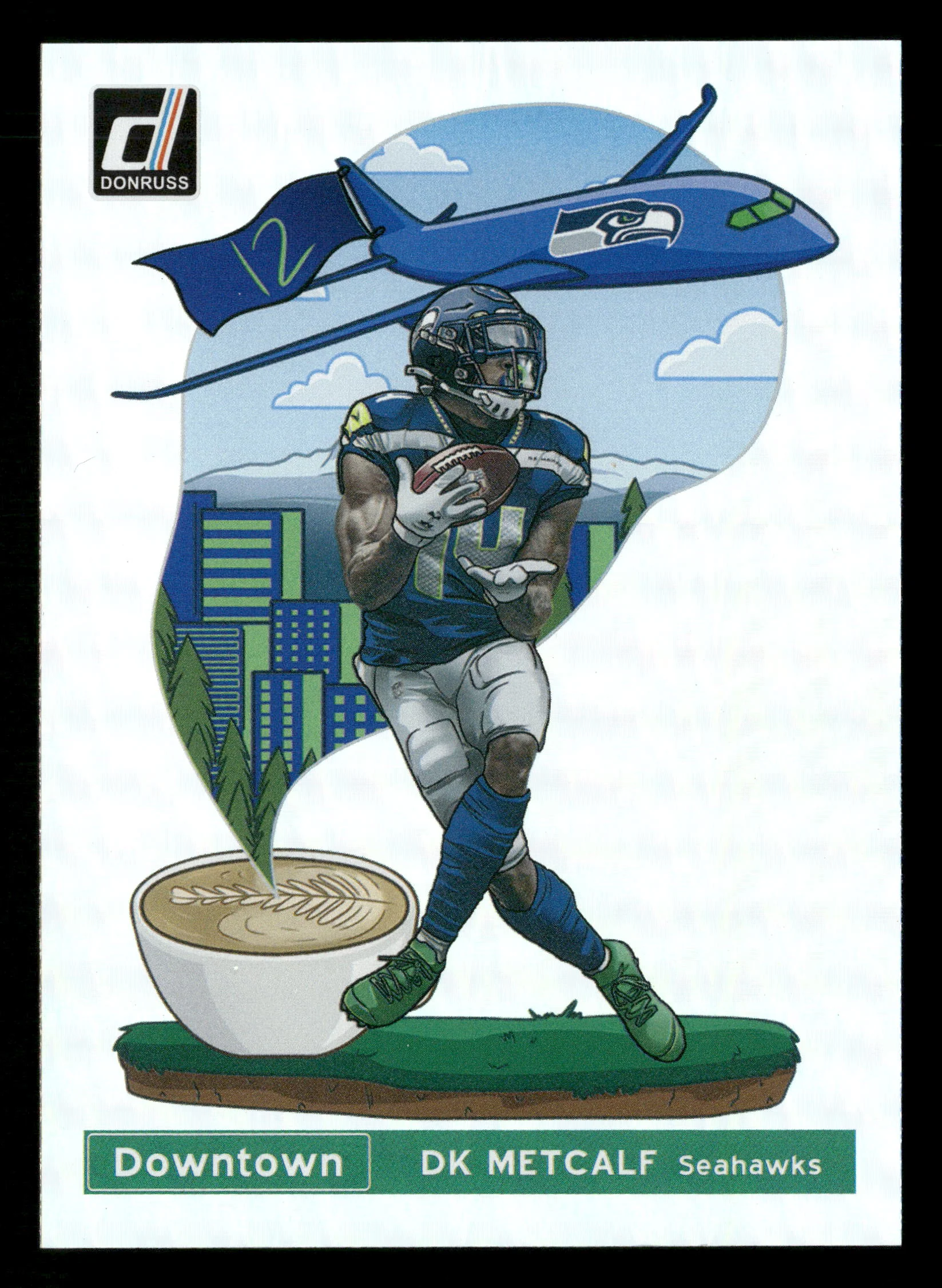 2021 Donruss #DT-32 DK Metcalf Downtown