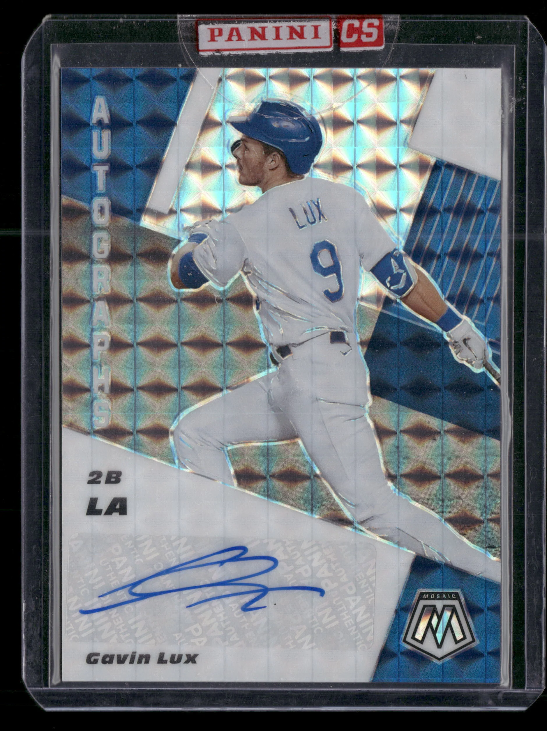 2021 Panini Mosaic #AM-GL Gavin Lux Autographs Mosaic