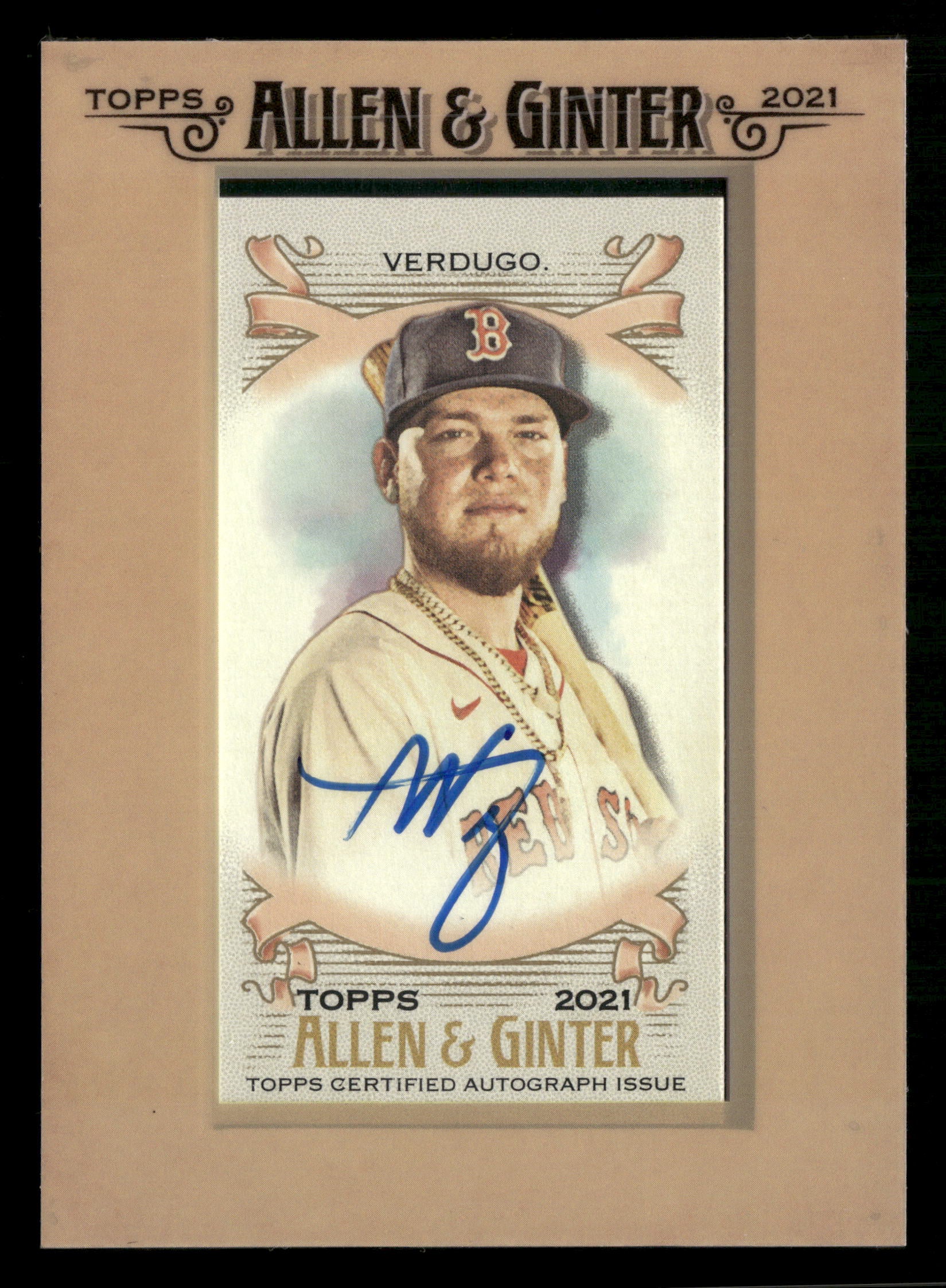 2021 Topps Allen & Ginter #FMA-AV Alex Verdugo Framed Mini Baseball Autographs
