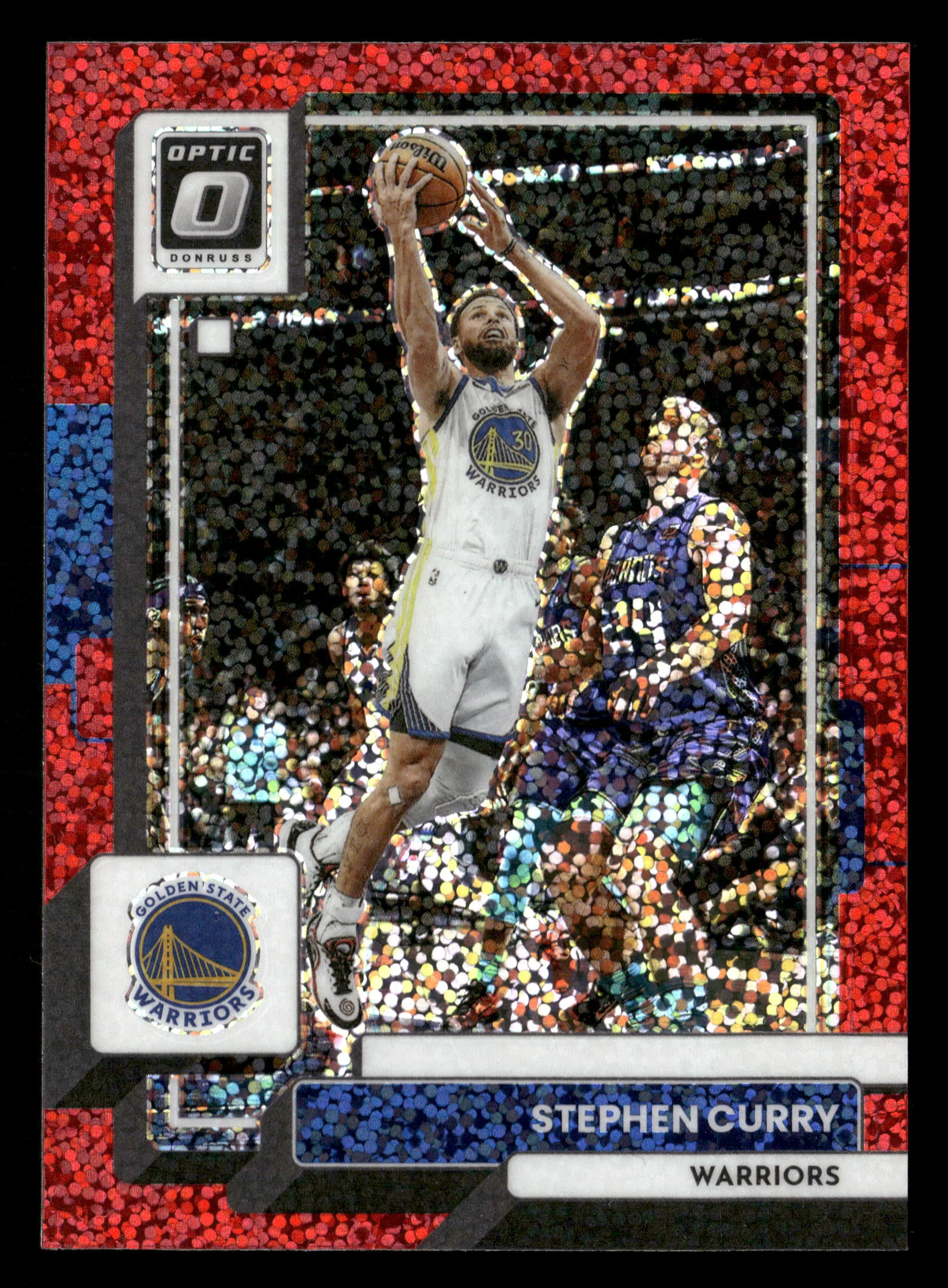 2022-23 Donruss Optic #96 Stephen Curry Red Sparkle
