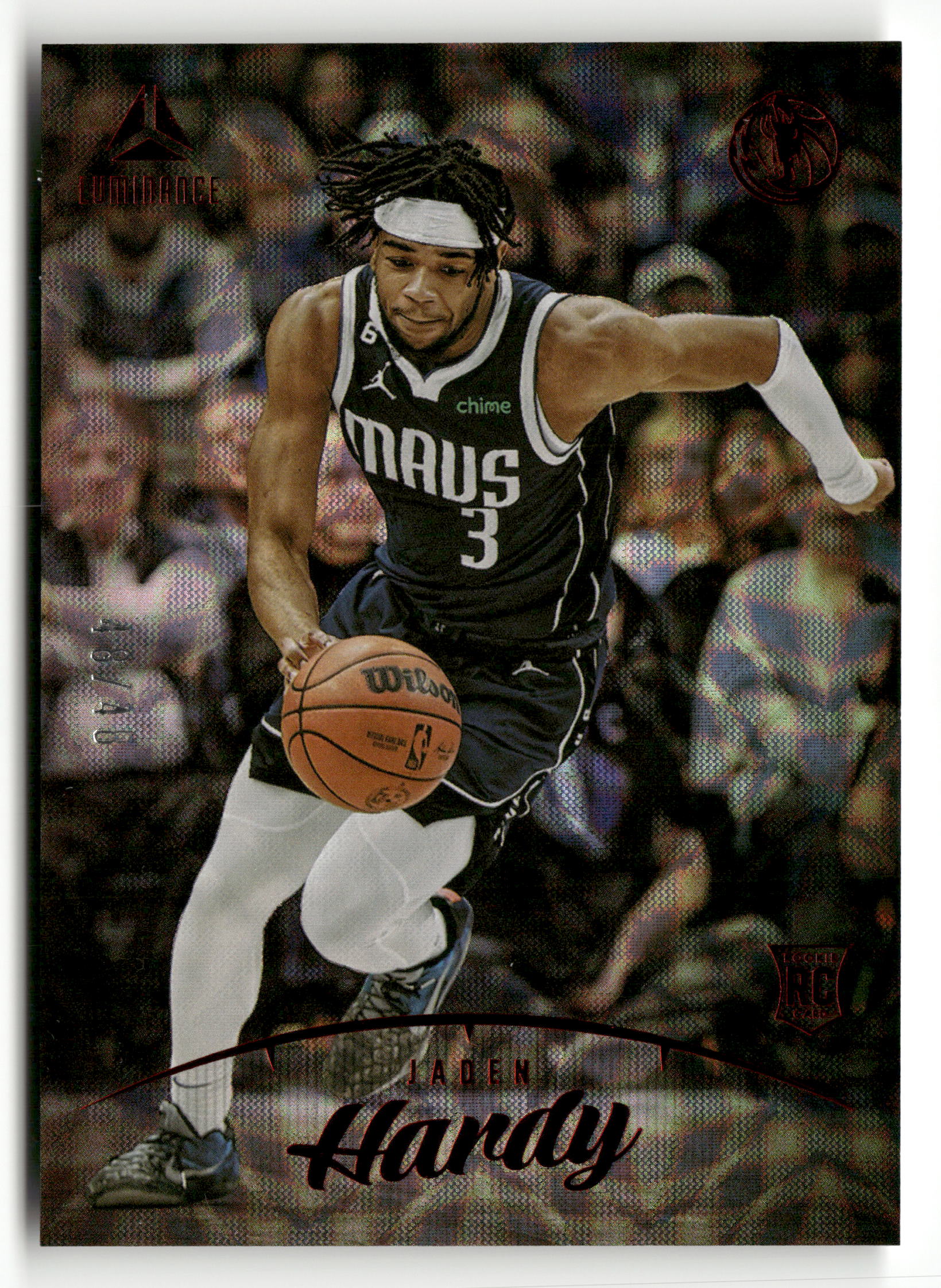 2022-23 Panini Chronicles #158 Jaden Hardy Asia Red RC #/48