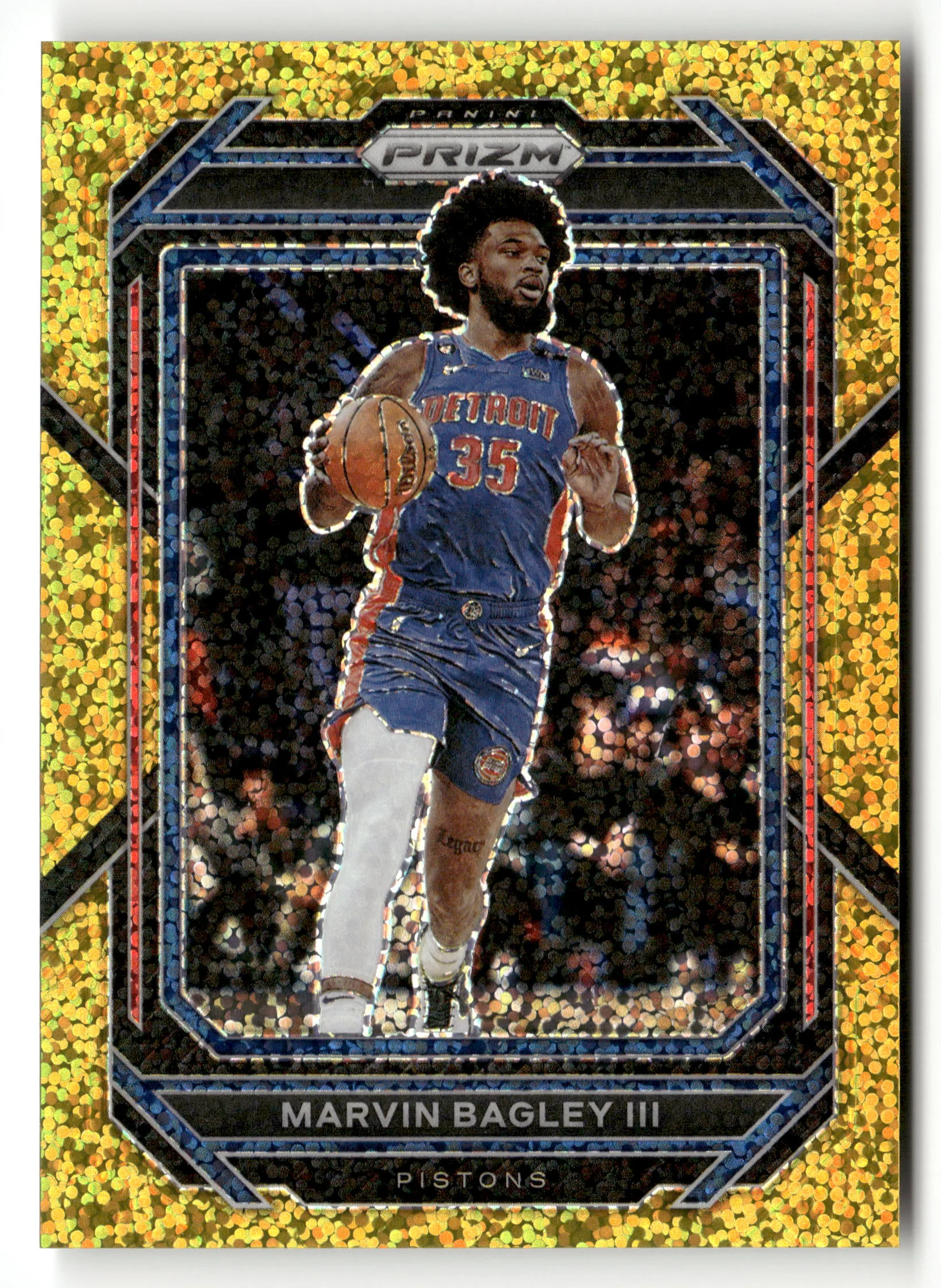 2022-23 Panini Prizm #73 Marvin Bagley III Prizms Gold Sparkle #/24 - Image 3