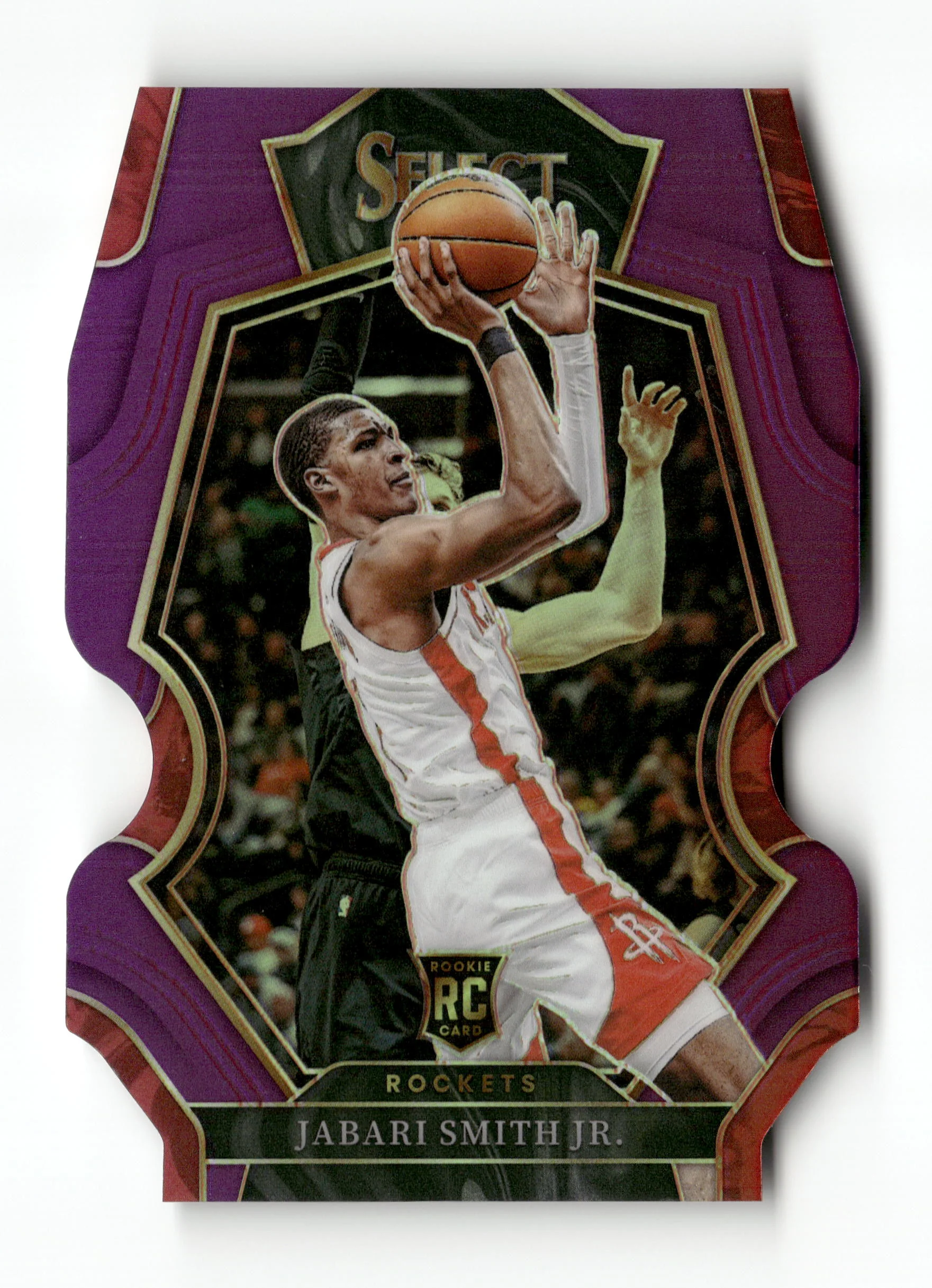2022-23 Panini Select #184 Jabari Smith Jr. Purple Prizms Die Cut #/99