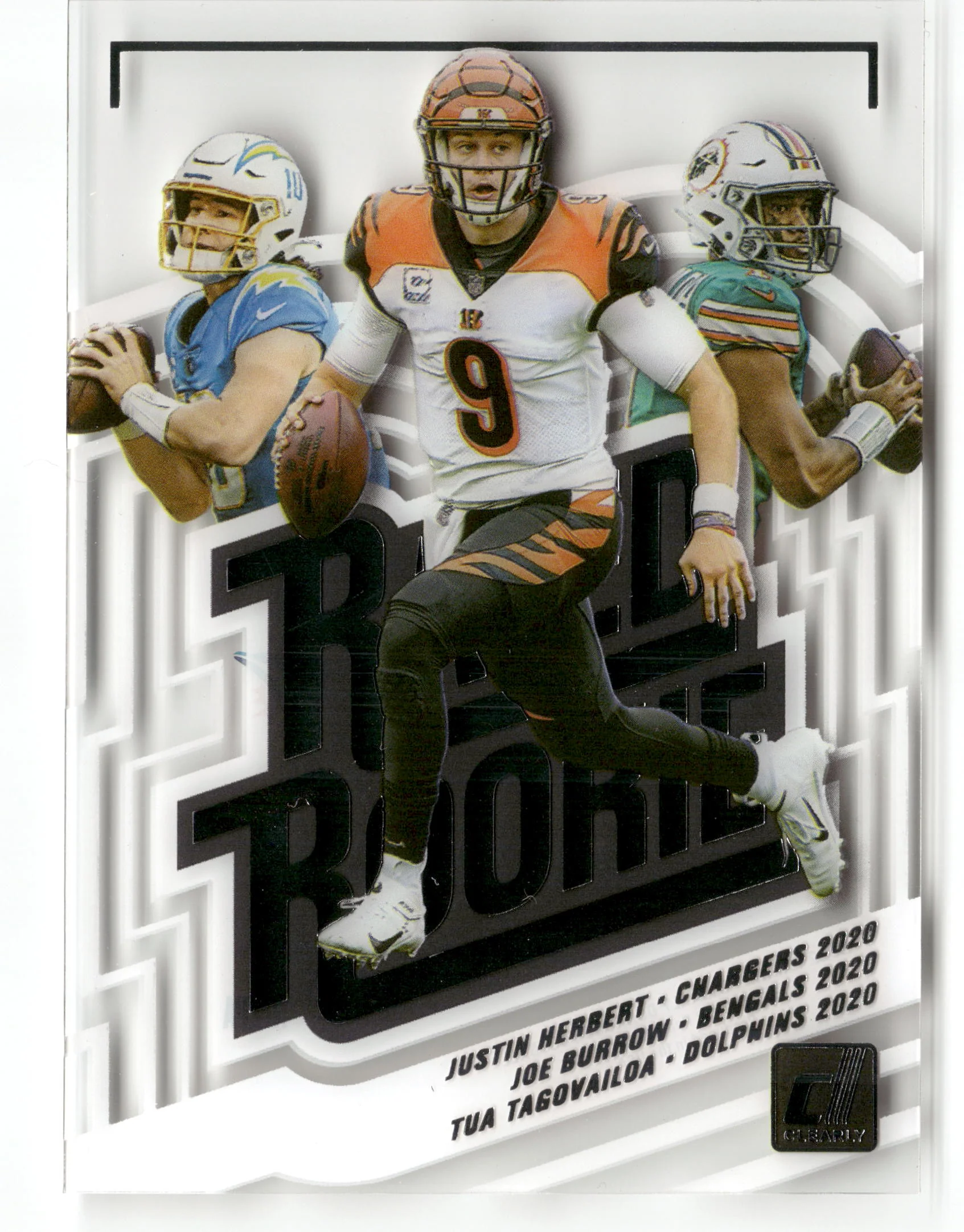 2022 Clearly Donruss #RS-3 Justin Herbert, Tua Tagovailoa, Joe Burrow Rookie