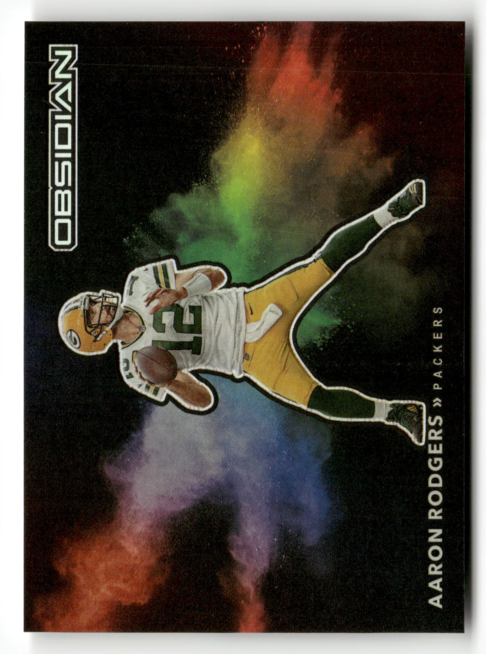 2022 Panini Obsidian #CCB-ARO Aaron Rodgers Color Blast Black