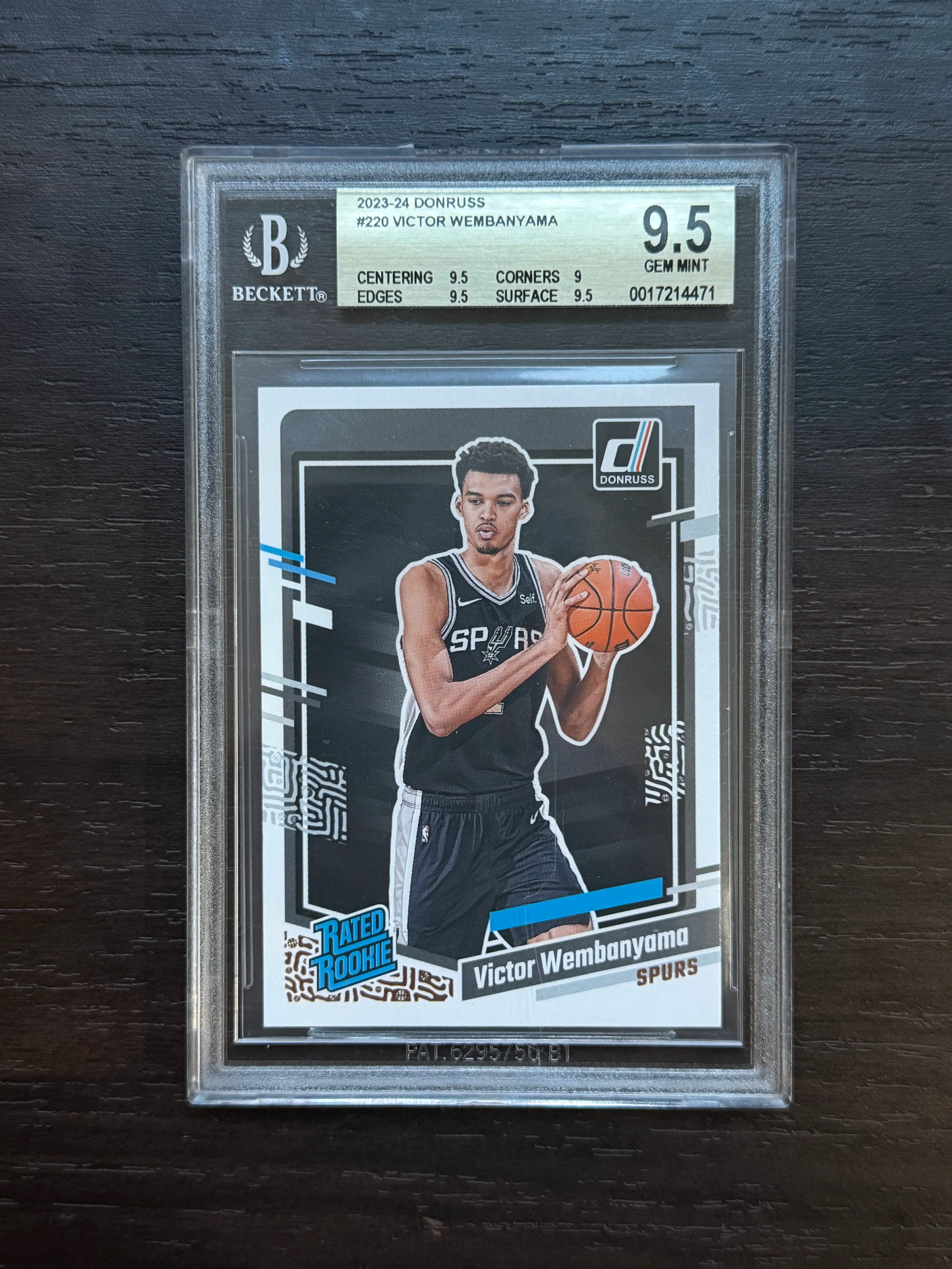 2023-24 Donruss #220 Victor Wembanyama RC BGS 9.5