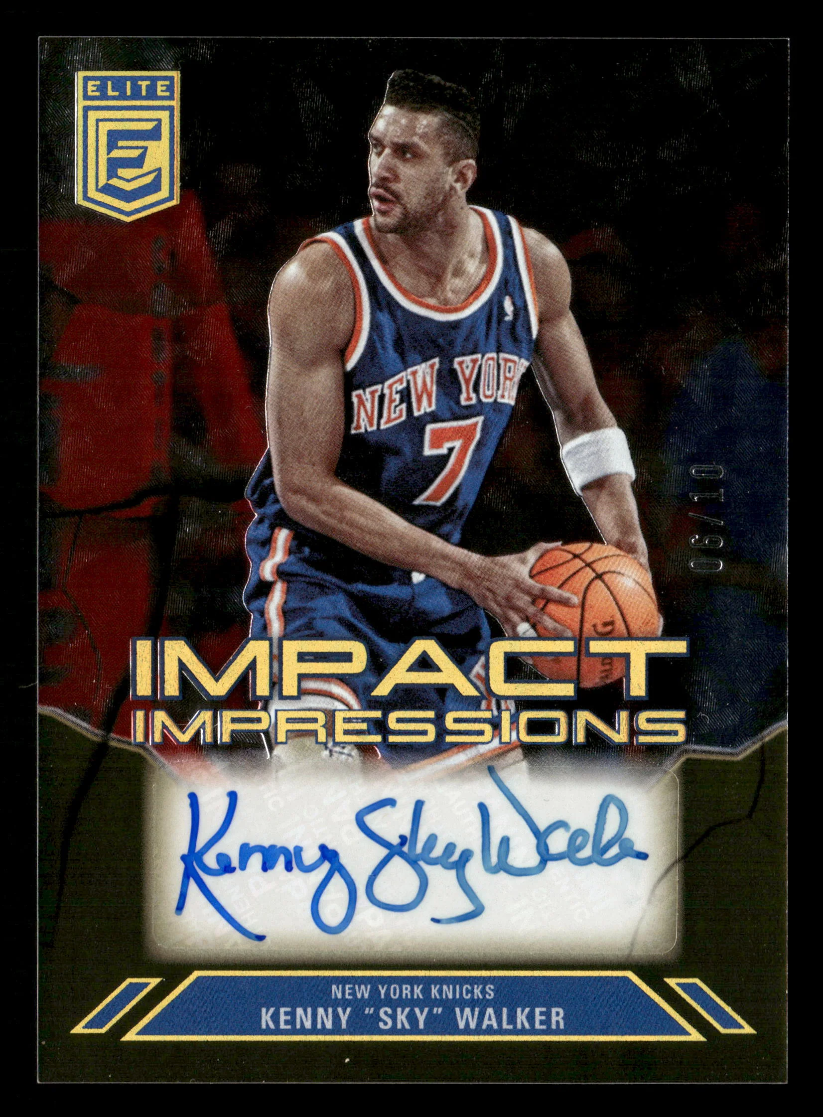 2023-24 Donruss Elite #II-SKY Kenny "Sky" Walker Impact Impressions Gold #/10