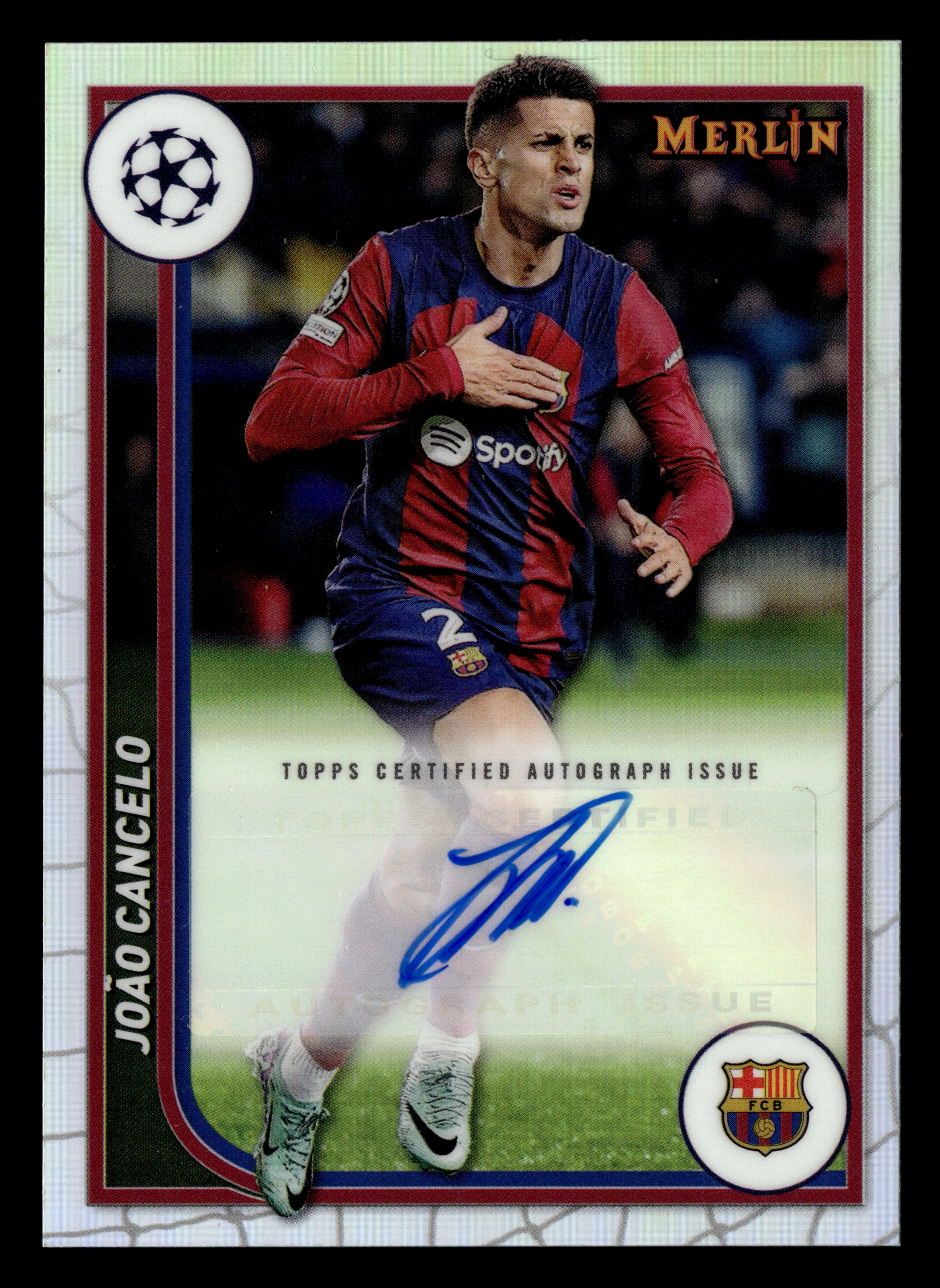 2023-24 Merlin UEFA Club Competitions #AU-JC João Cancelo Autographs