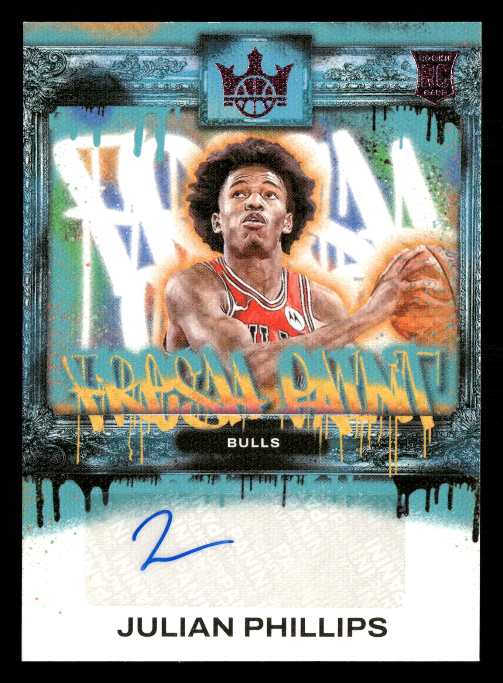 2023-24 Panini Court Kings #FP-JPC Julian Phillips Fresh Paint Pink #/8