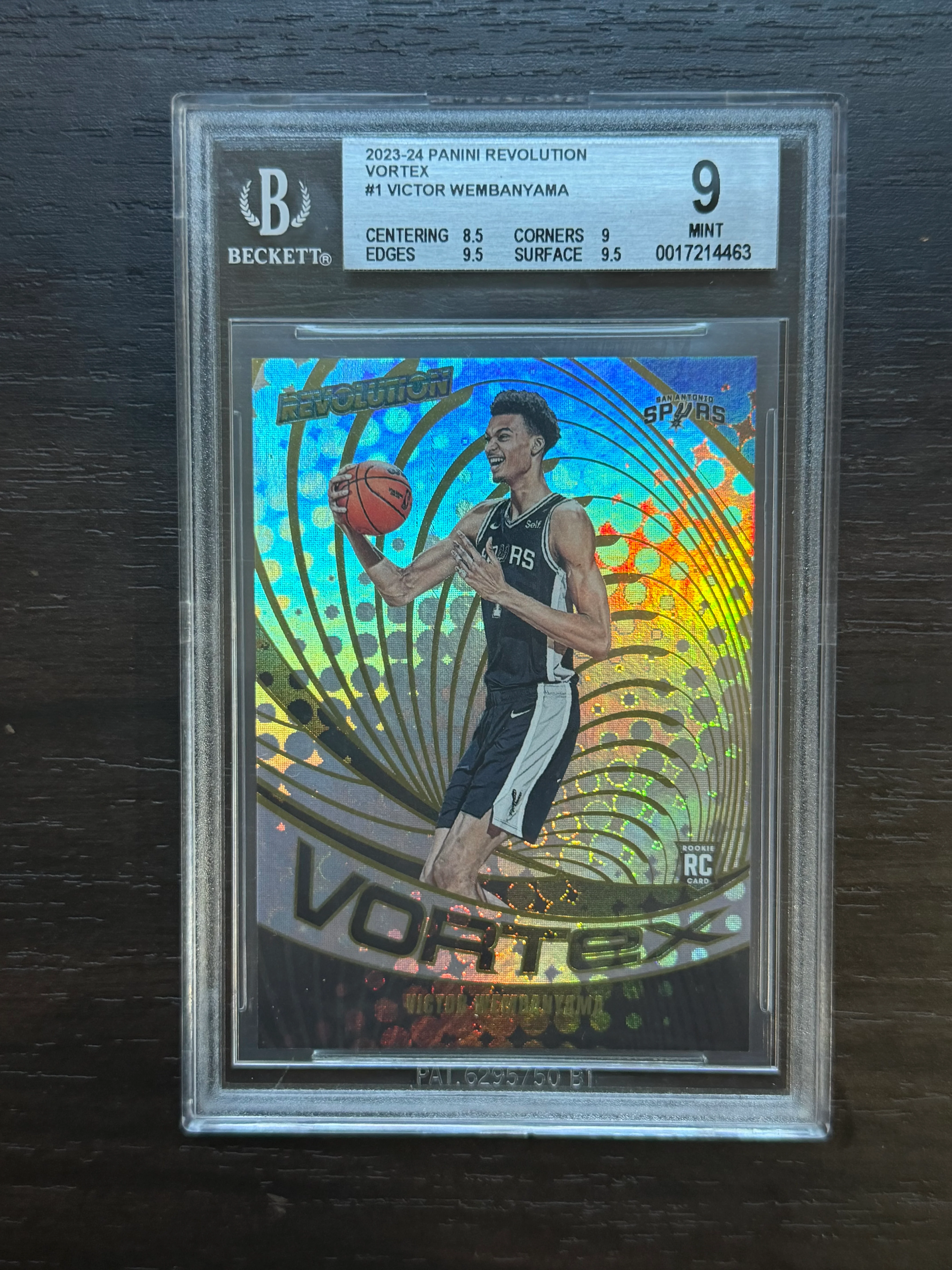 2023-24 Panini Revolution Vortex #1 Victor Wembanyama BGS 9.0