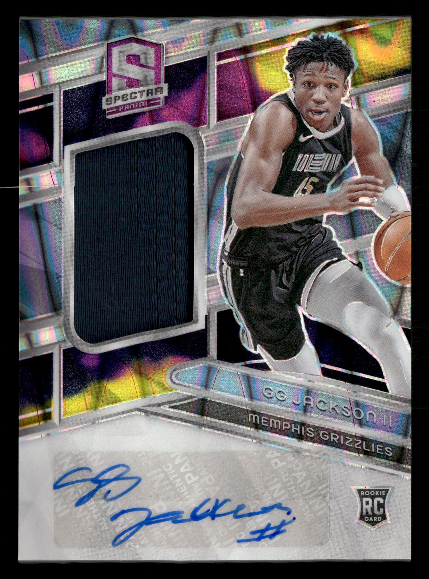2023-24 Spectra #203 GG Jackson II Rookie Jersey Autographs Supernova #/75 - Image 3