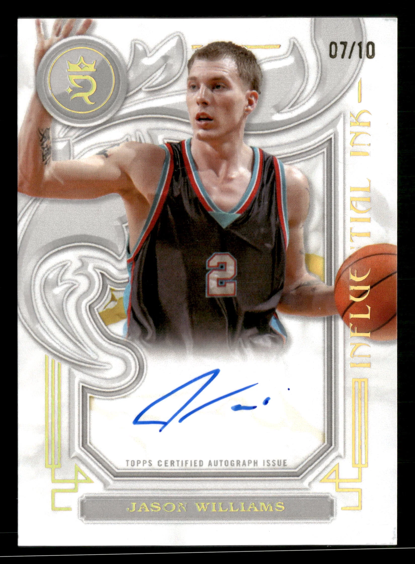 2023-24 Topps Royalty #II-JWI Jason Williams Influential Ink Gold #/10