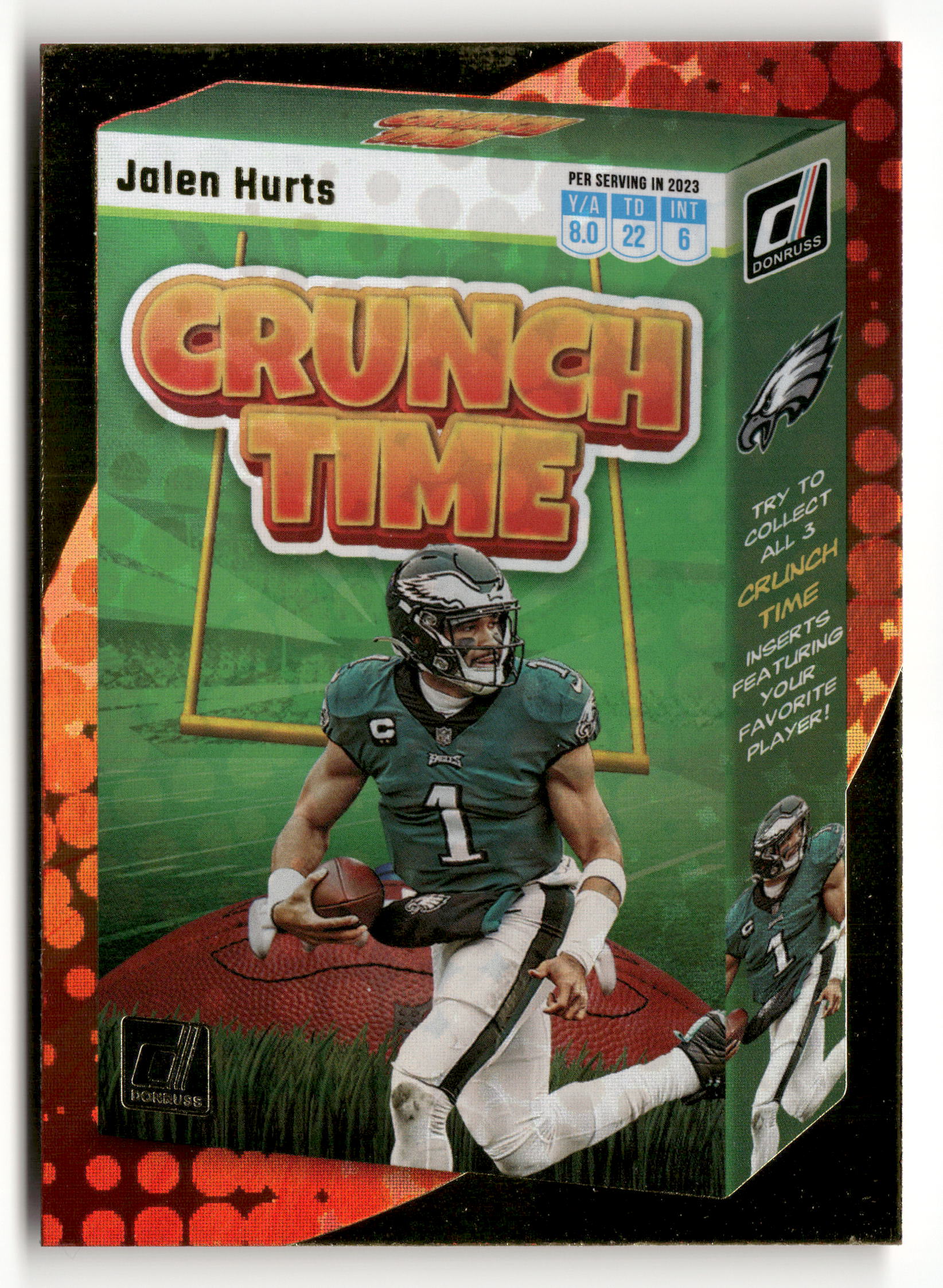 2023 Donruss #CT-6 Jalen Hurts Crunch Time - Image 2