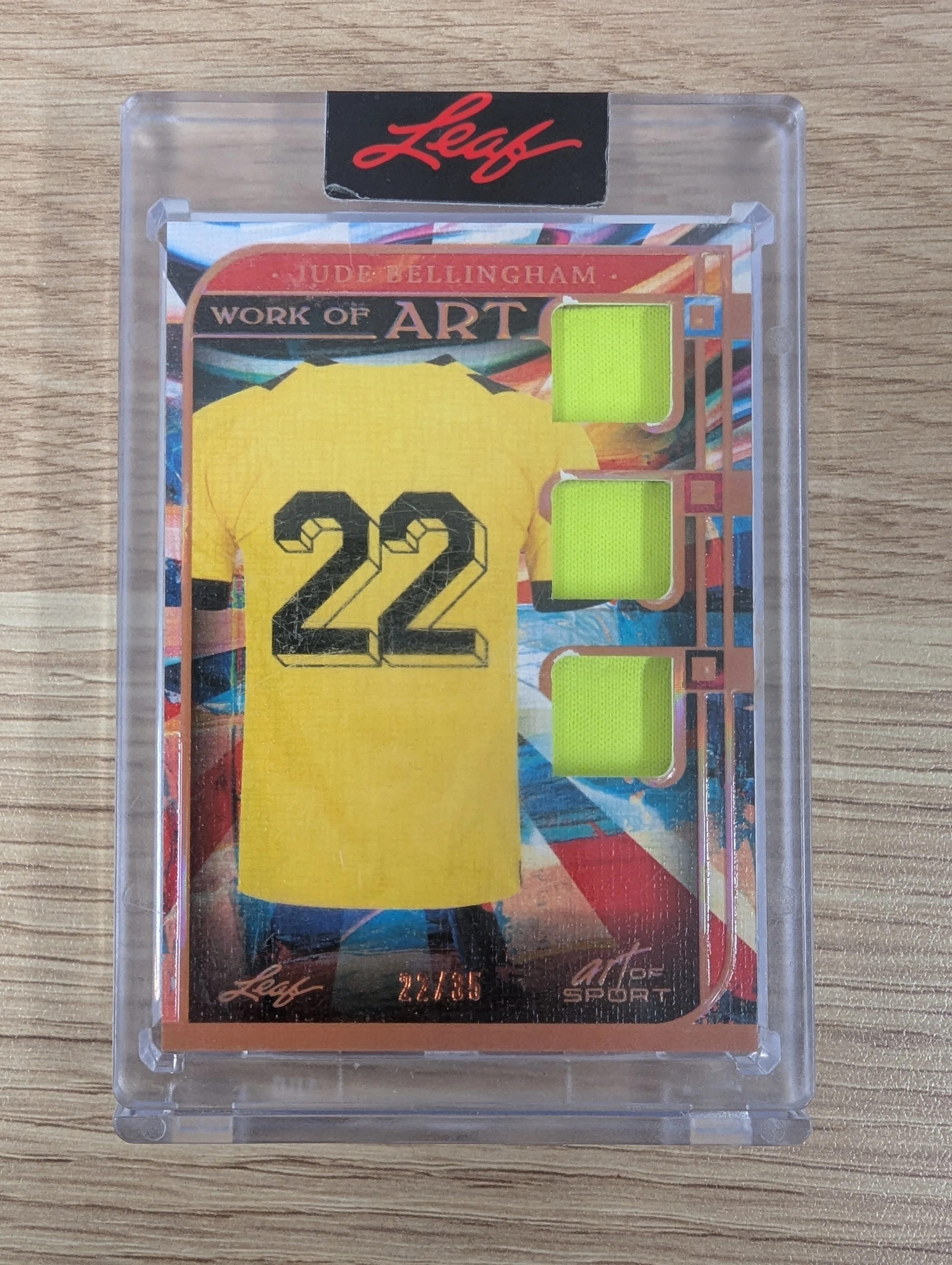 2023 Leaf Art of Sport - #WA-17 Work of Art Jude Bellingham Patch #/35