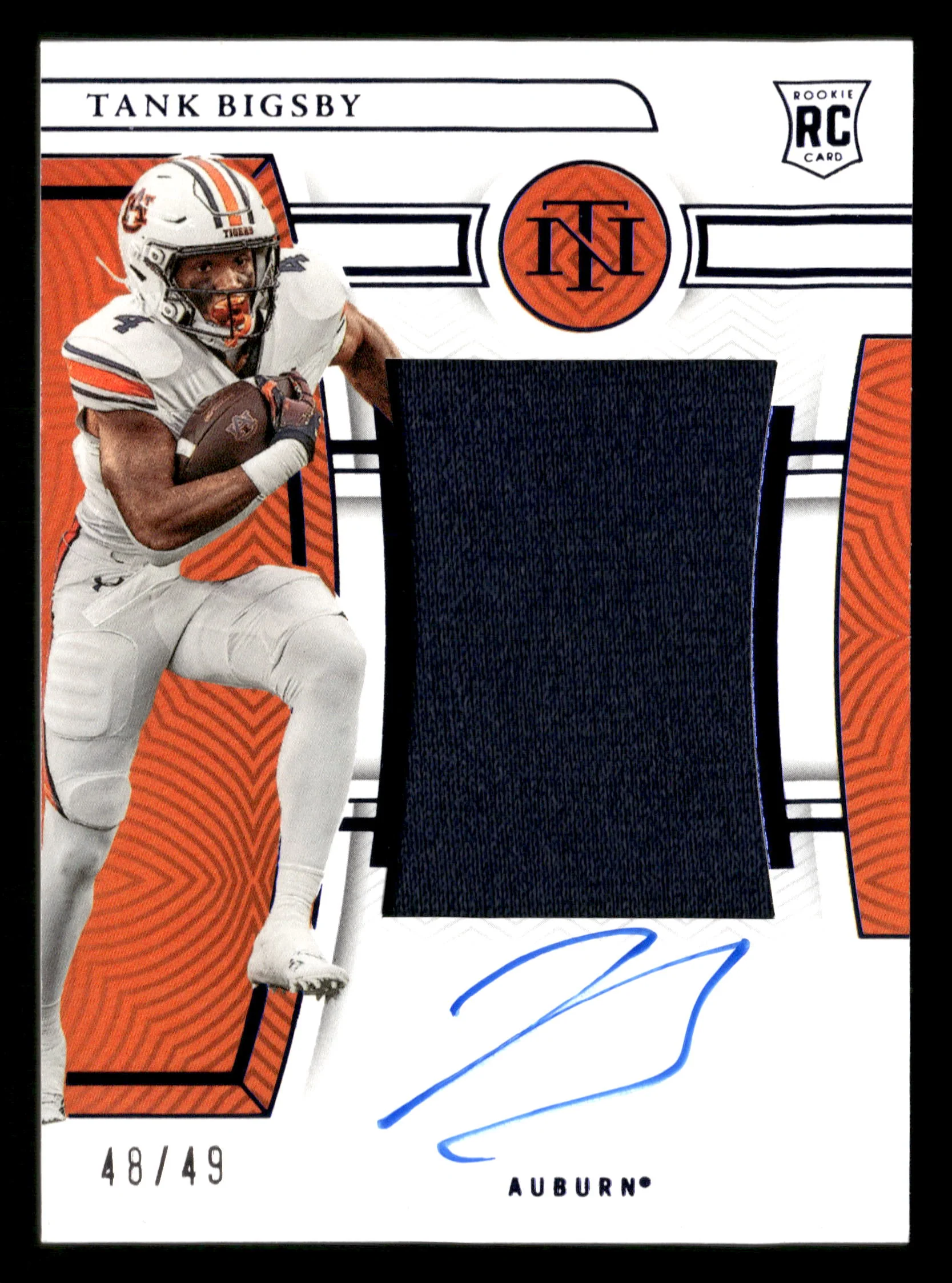 2023 Panini National Treasures Collegiate #CMS-TAB Tank Bigsby Century Blue #/49