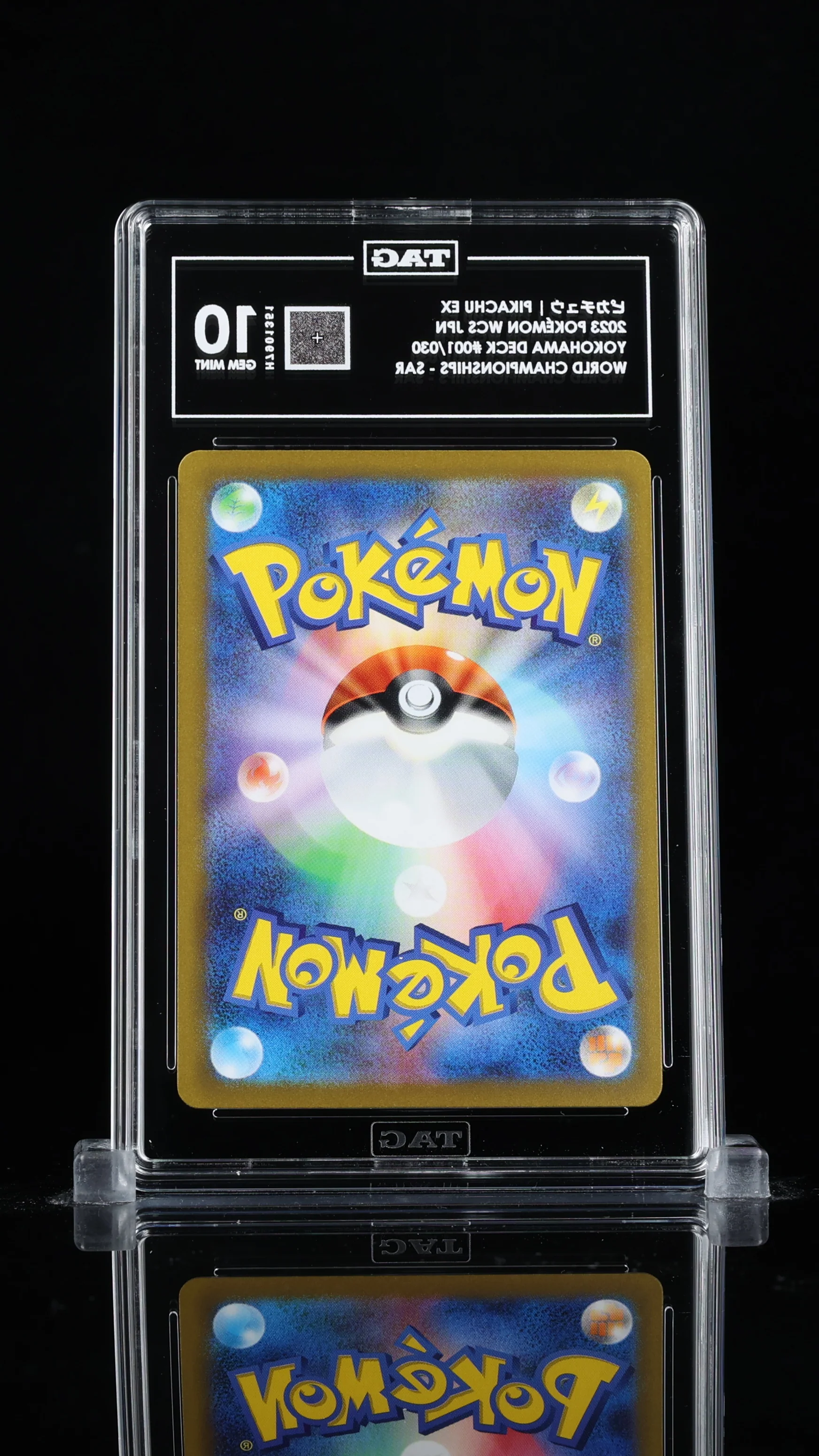 2023 Pokemon Japanese 001/030 Pikachu Yokohama World Championships TAG 10 - Image 2