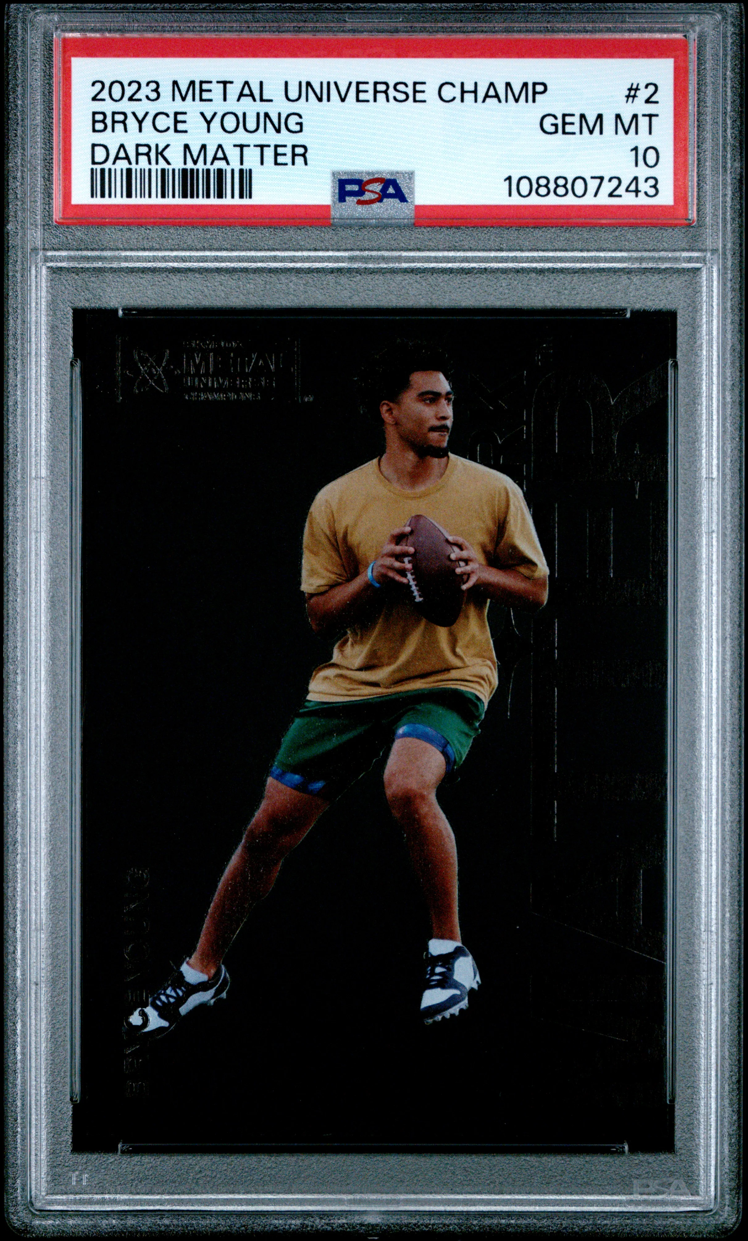 2023 Skybox Metal Universe Champions Dark Matter #2 Bryce Young PSA 10