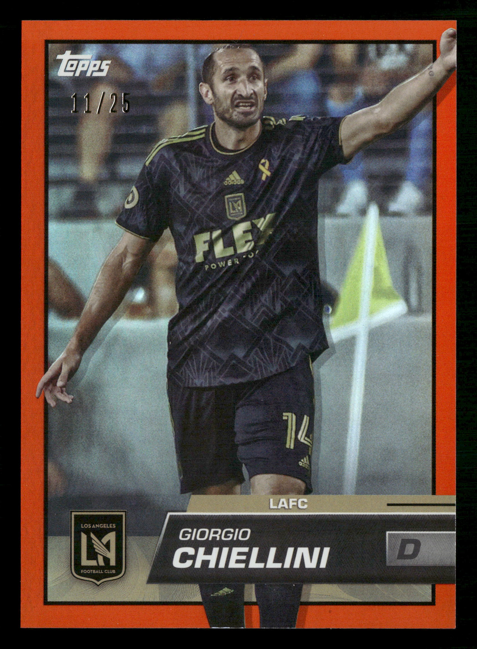 2023 Topps MLS #188 Giorgio Chiellini Orange Foil #/25