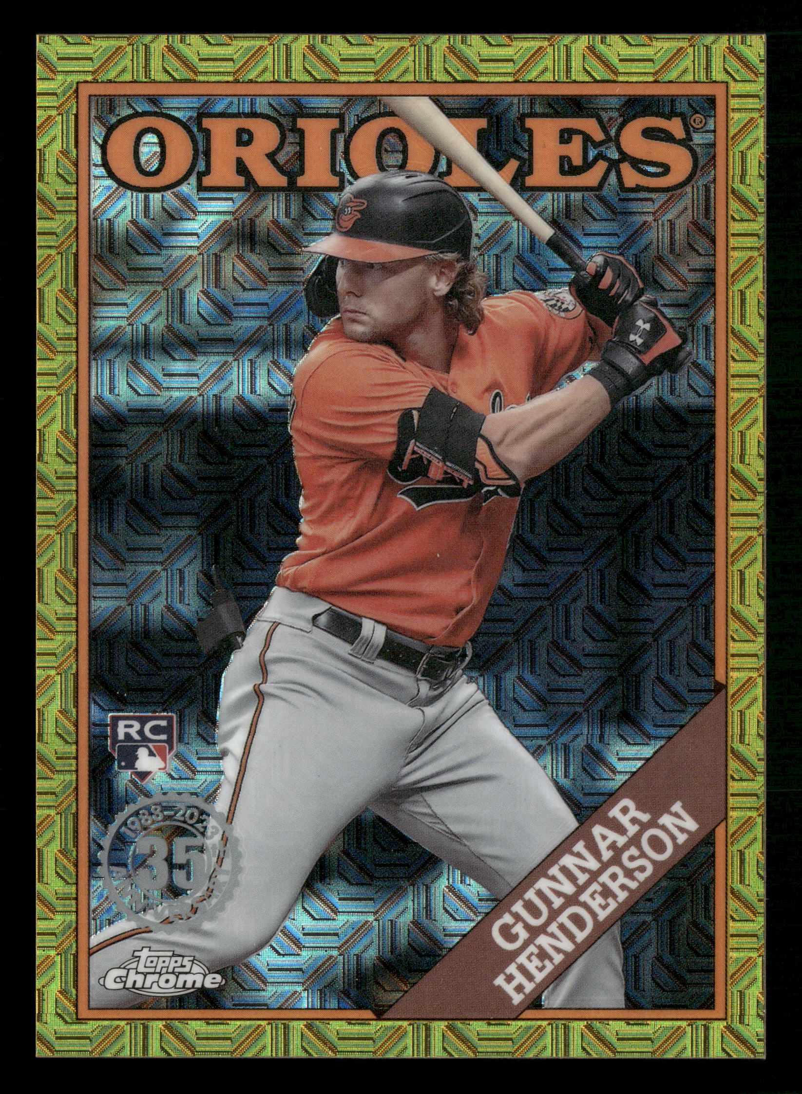 2023 Topps Update #T88CU-91 Gunnar Henderson Silver Pack Chrome Gold #/50