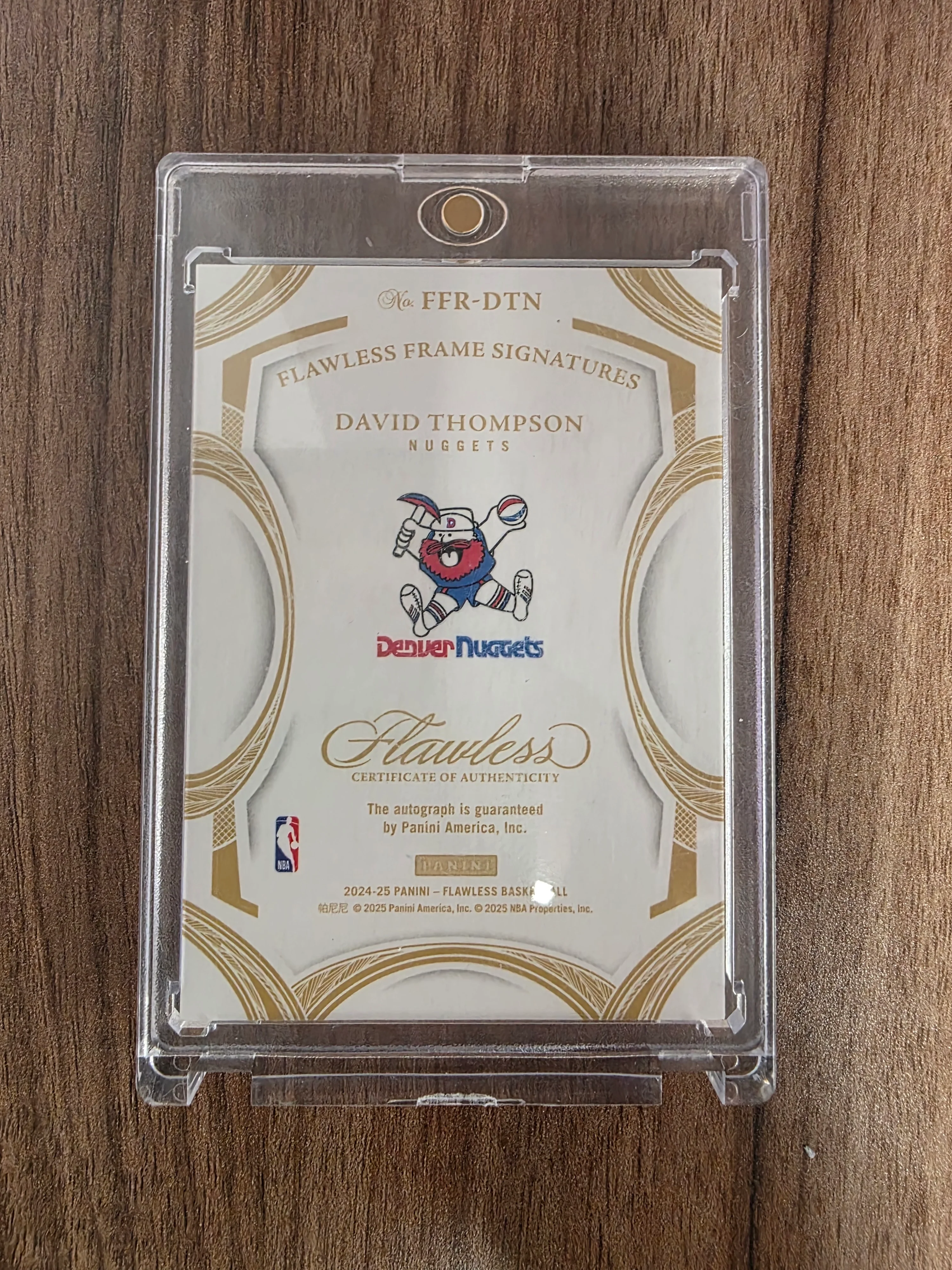2024-25 Flawless Basketball Flawless Fram Signatures #FFR-DTN David Thomas Silver /25 - Image 2