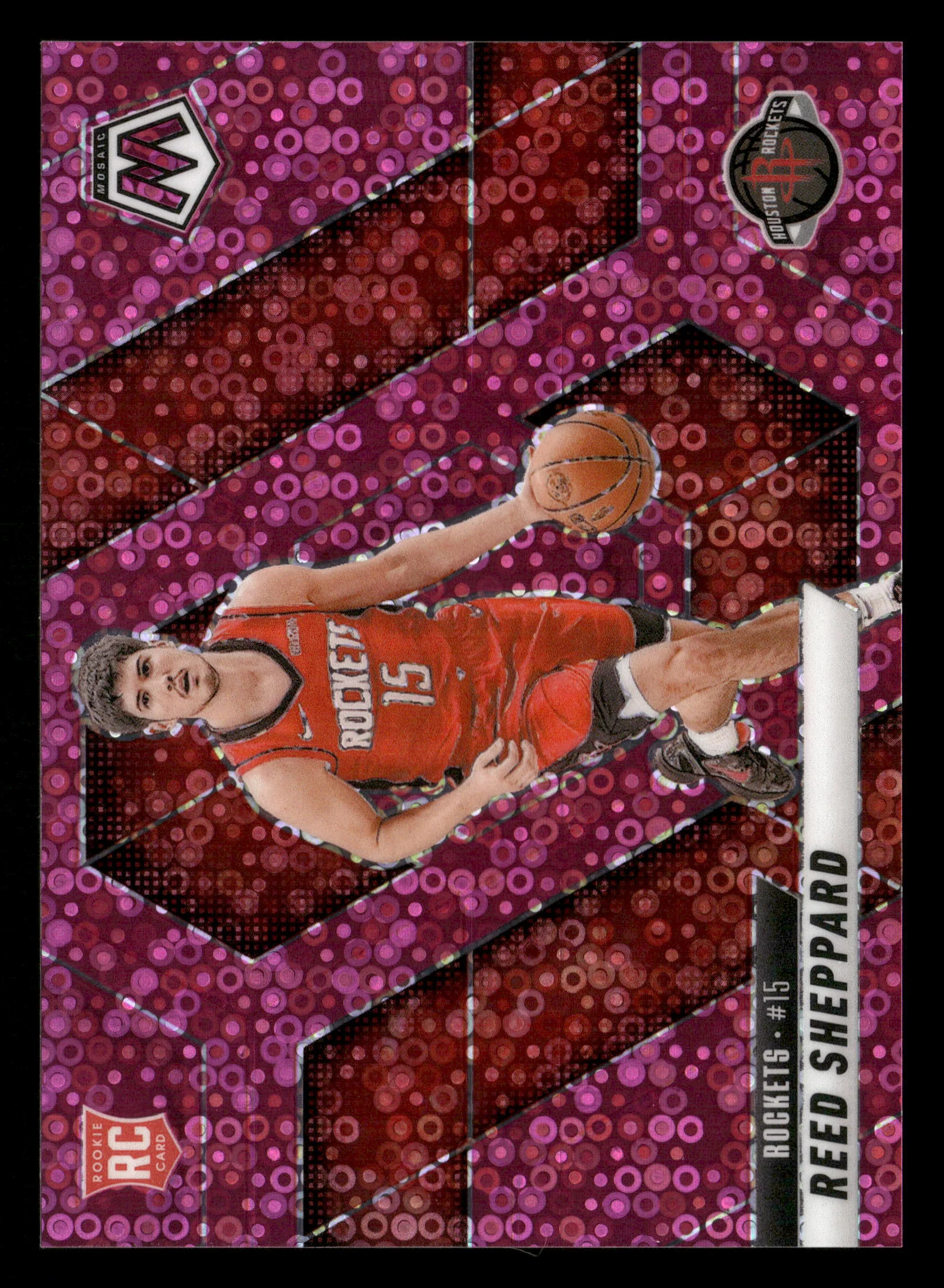 2024-25 Mosaic #249 Reed Sheppard Pink Fast Break 14/20 RC