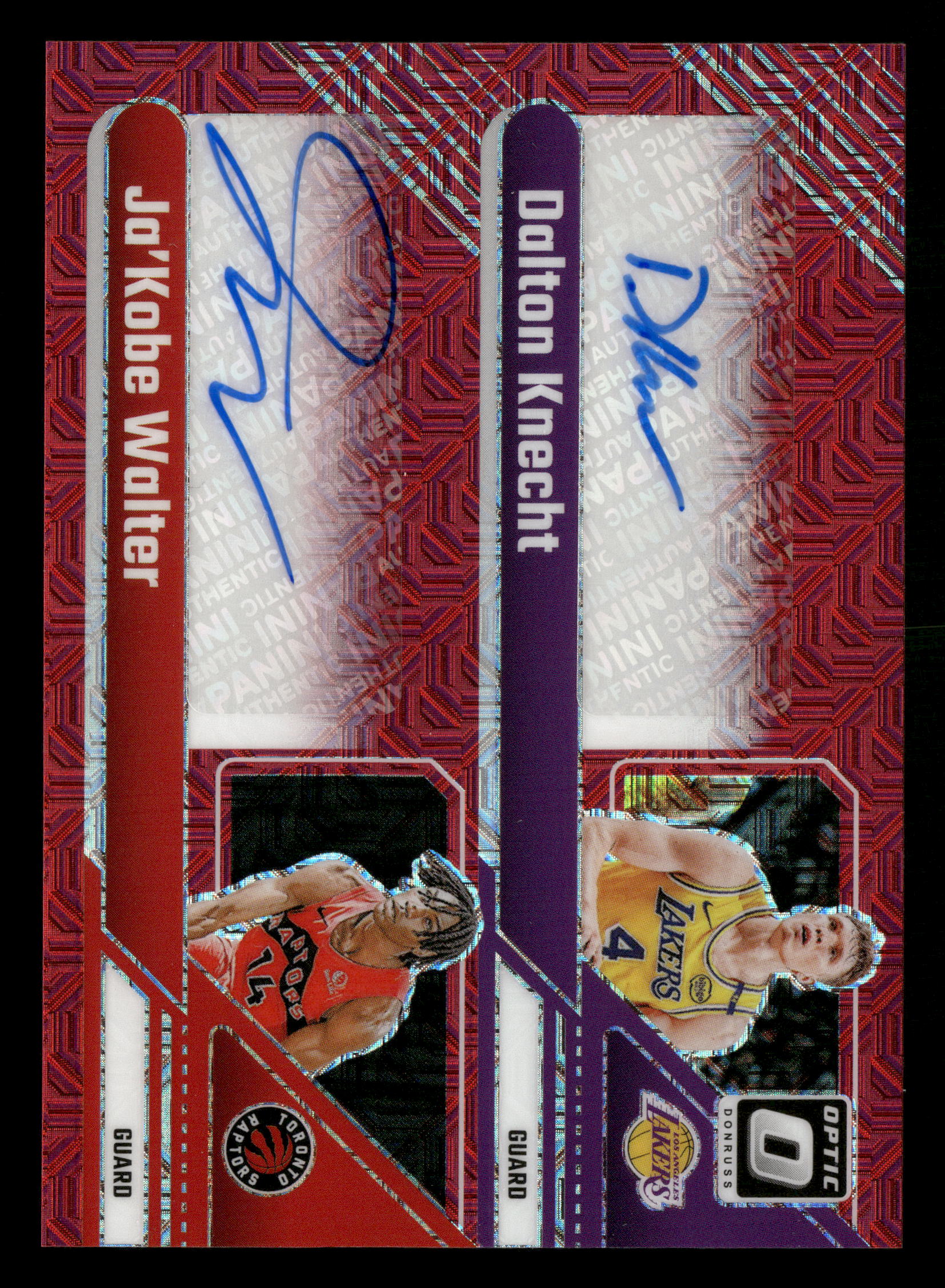 2024-25 Optic #RDS-KWJ Dalton Knecht / Ja'Kobe Walter RC Dual Signatures Choice