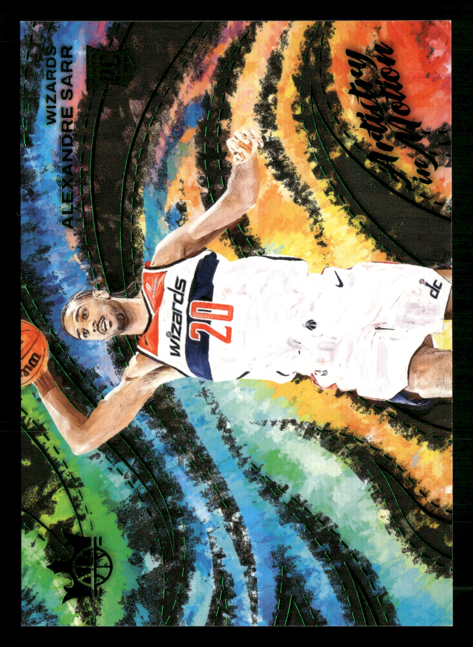 2024-25 Panini Court Kings #18 Alexandre Sarr Artistry in Motion Jade #/49