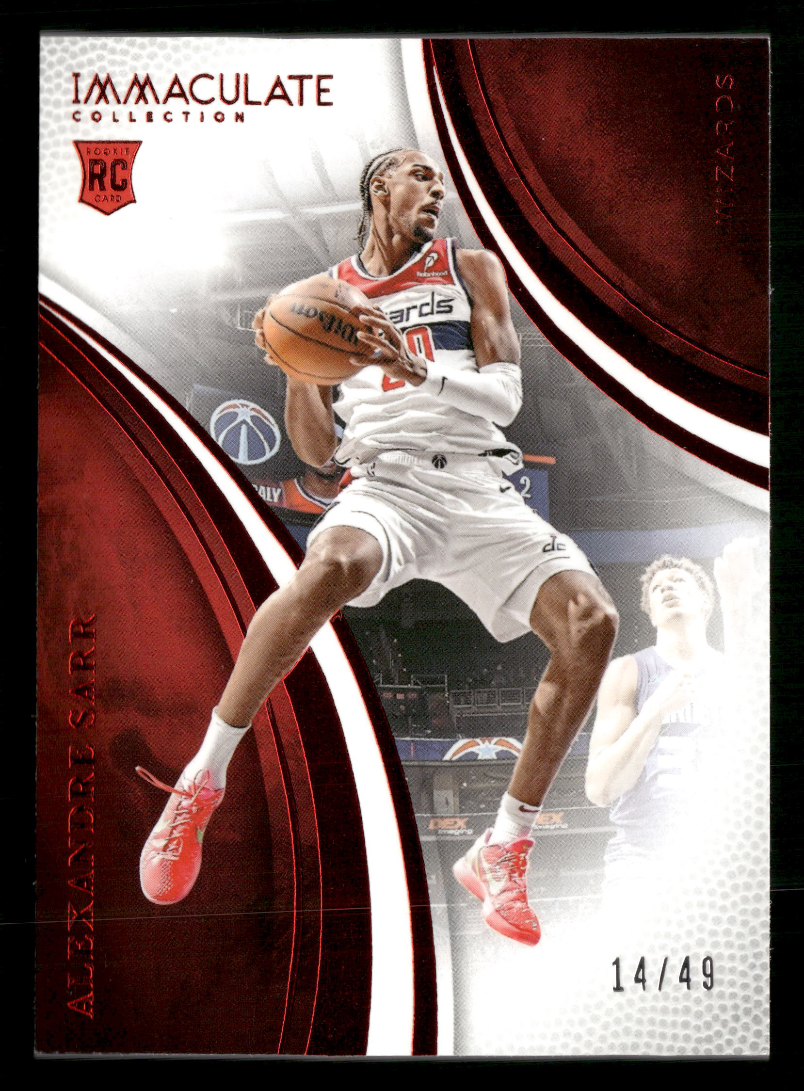 2024-25 Panini Immaculate Collection #88 Alexandre Sarr Red #/49