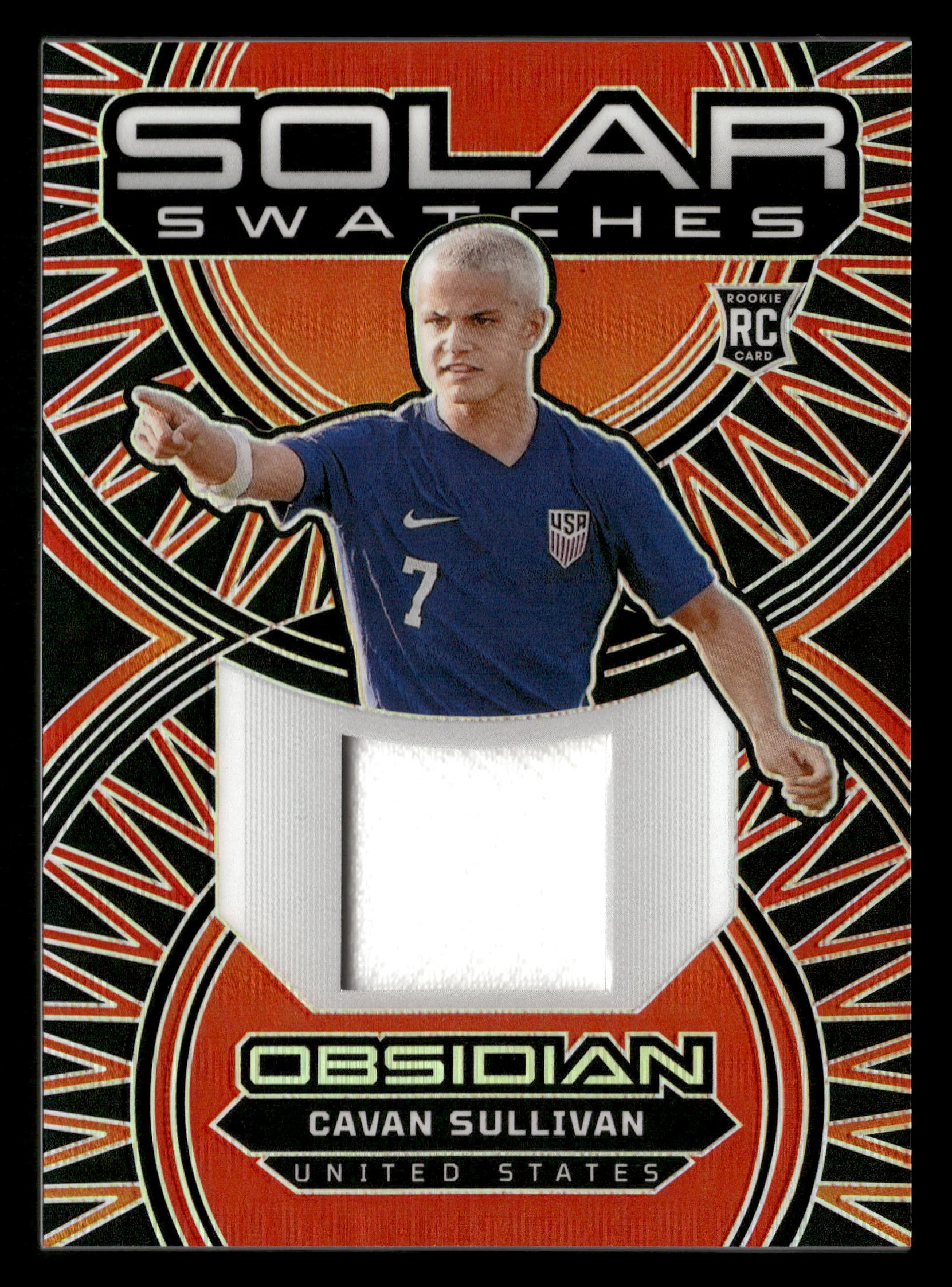 2024-25 Panini Obsidian #SS-CS Cavan Sullivan Solar Swatches #/199