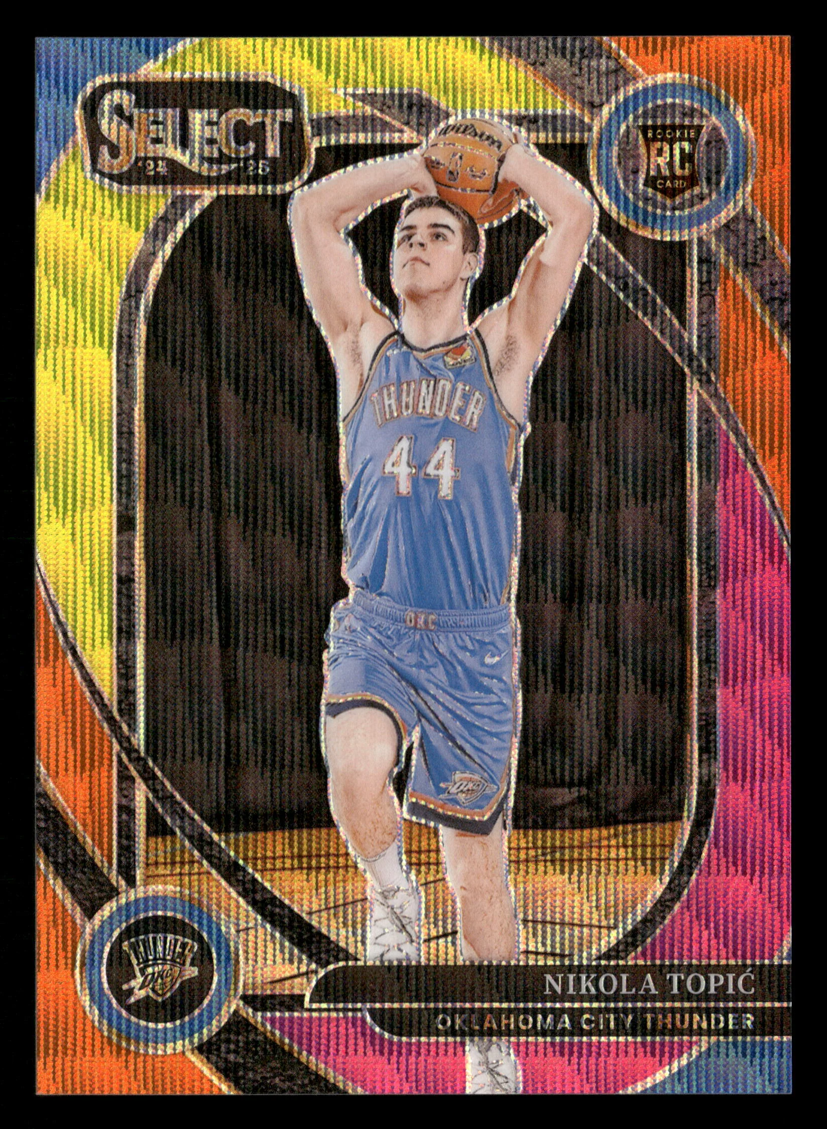 2024-25 Select #286 Courtside Nikola Topic Multi Wave Prizm RC /20