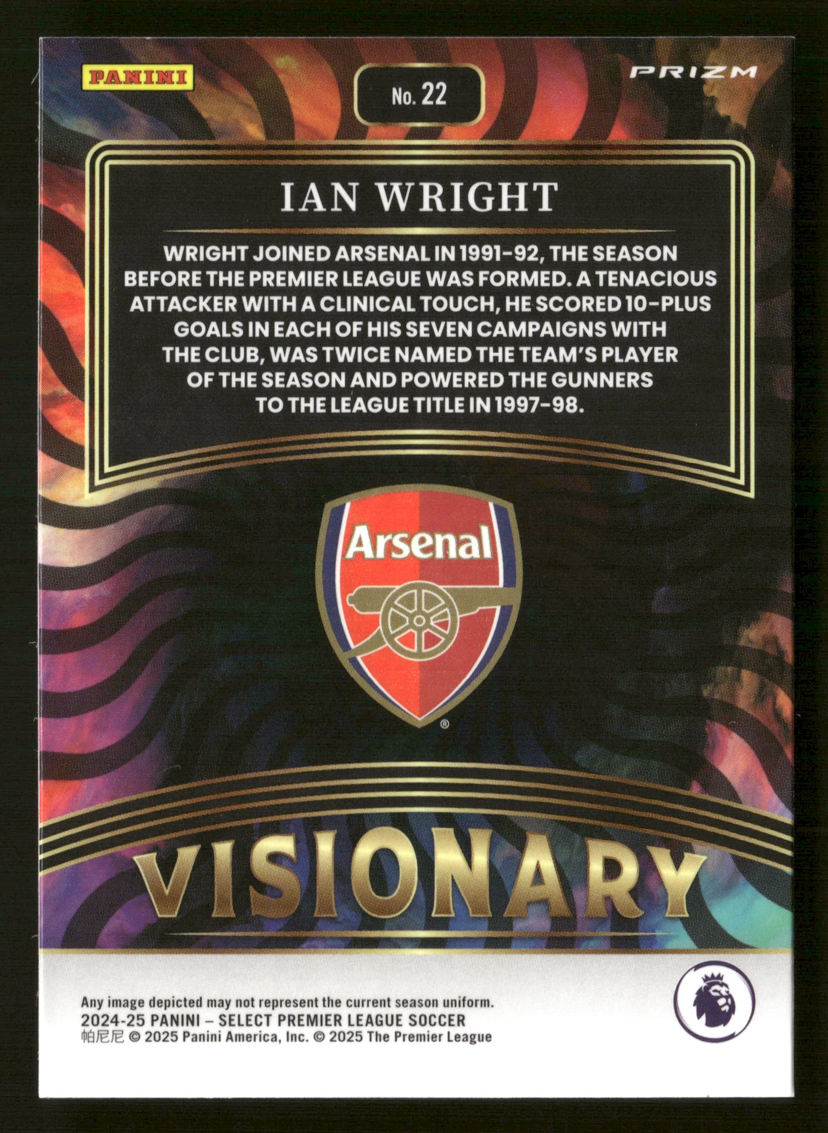2024-25 Select No.22 Ian Wright Visionary Case Hit - Image 2