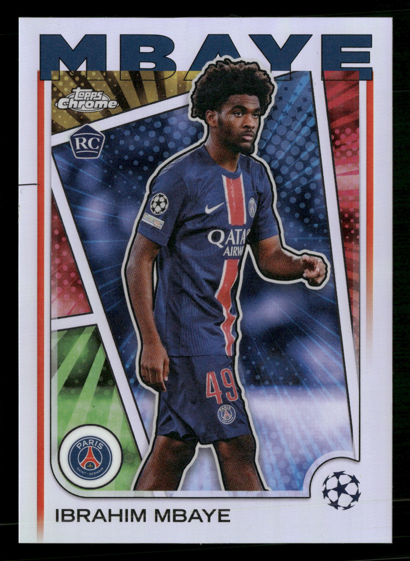 2024-25 Topps Chrome UCC #15 Ibrahim Mbaye Hero Variation SSP